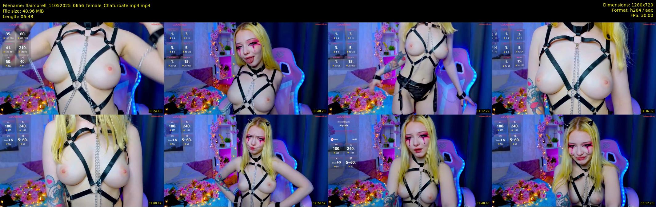 flaircorell — 7 minute Chaturbate female cam show recording, 720p, May 11, 2025