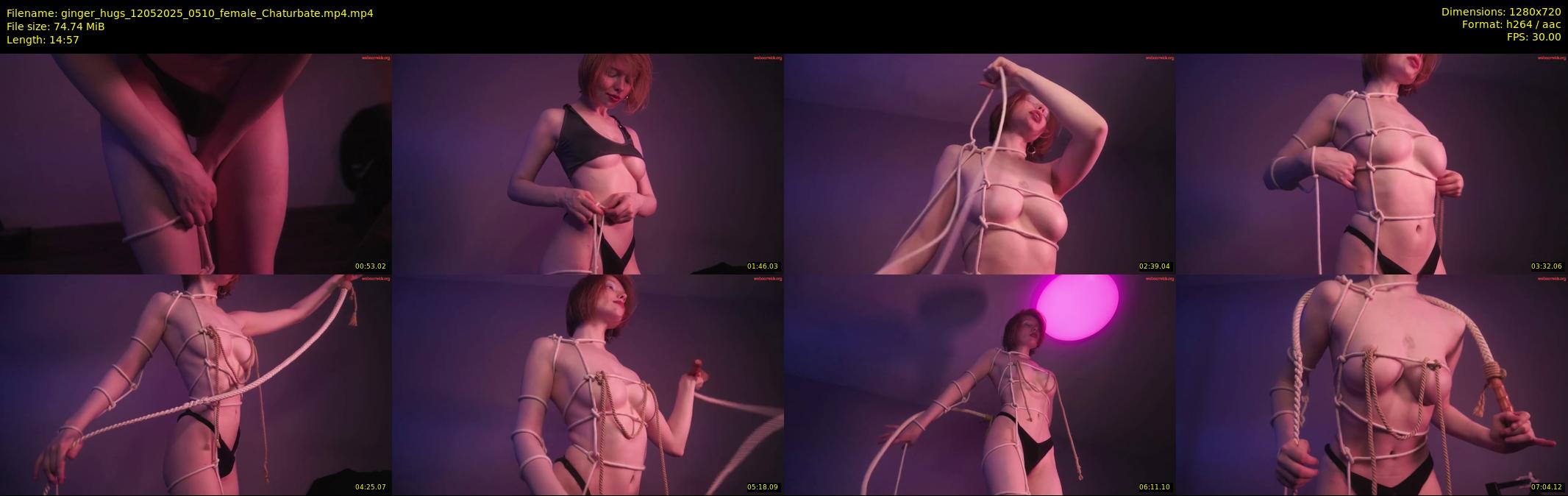 ginger_hugs — 15 minute Chaturbate female cam show recording, 720p, May 12, 2025