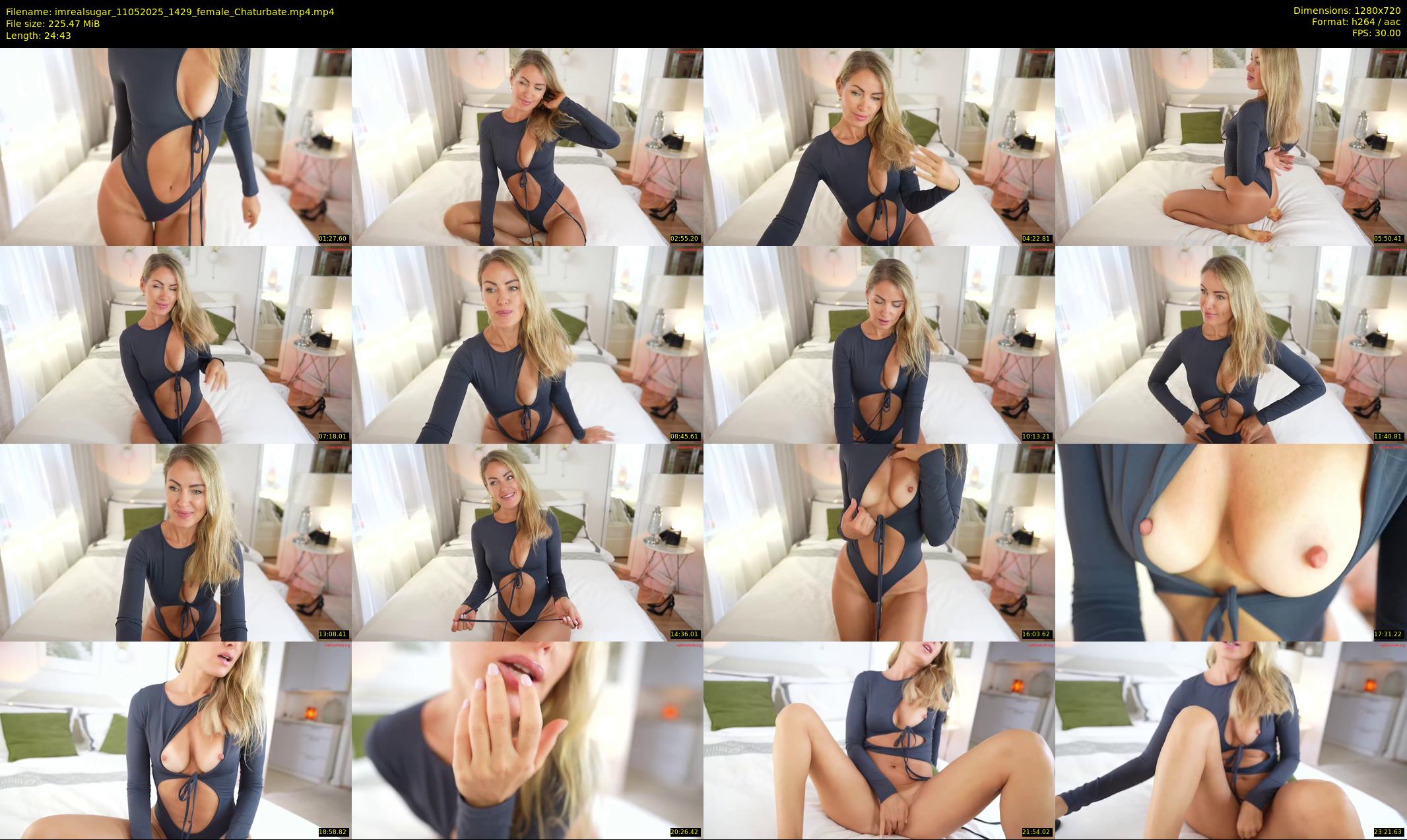 imrealsugar — 25 minute Chaturbate female cam show recording, 720p, May 11, 2025