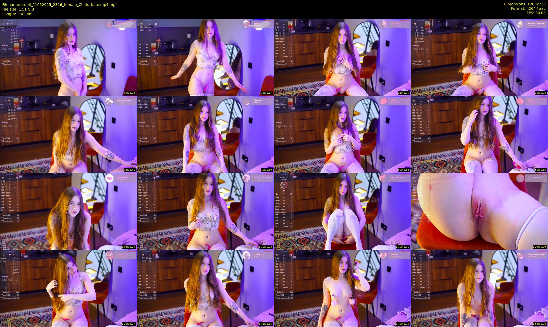 isoull — 123 minute Chaturbate female cam show recording, 720p, May 11, 2025