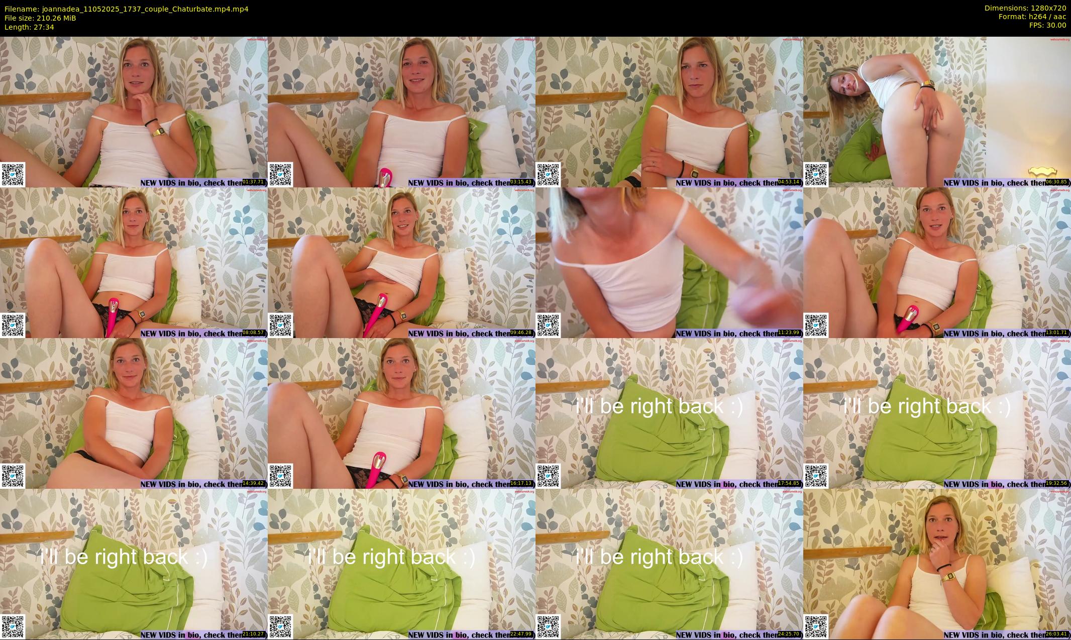 joannadea — 28 minute Chaturbate female cam show recording, 720p, May 11, 2025