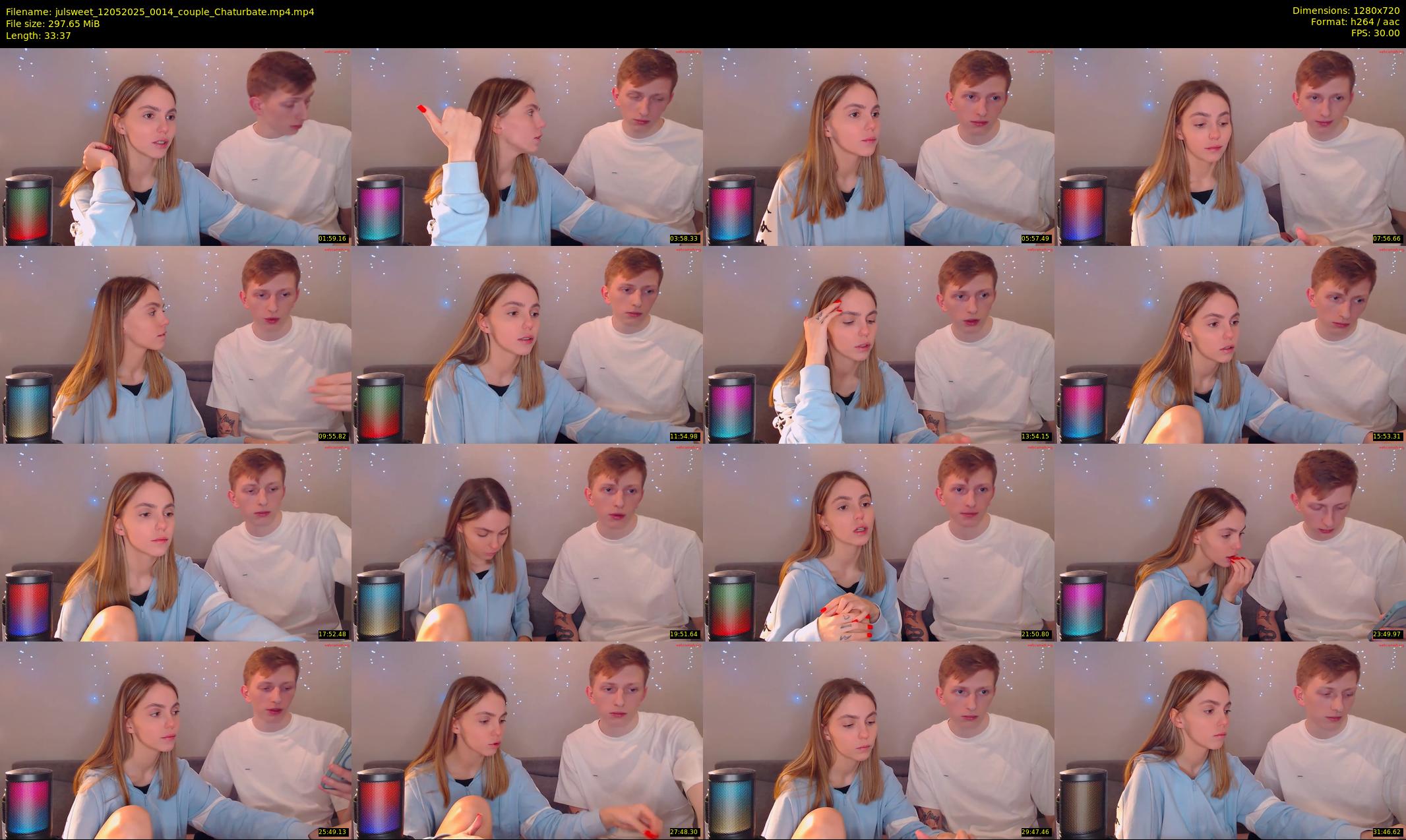 julsweet — 34 minute Chaturbate male cam show recording, 720p, May 12, 2025