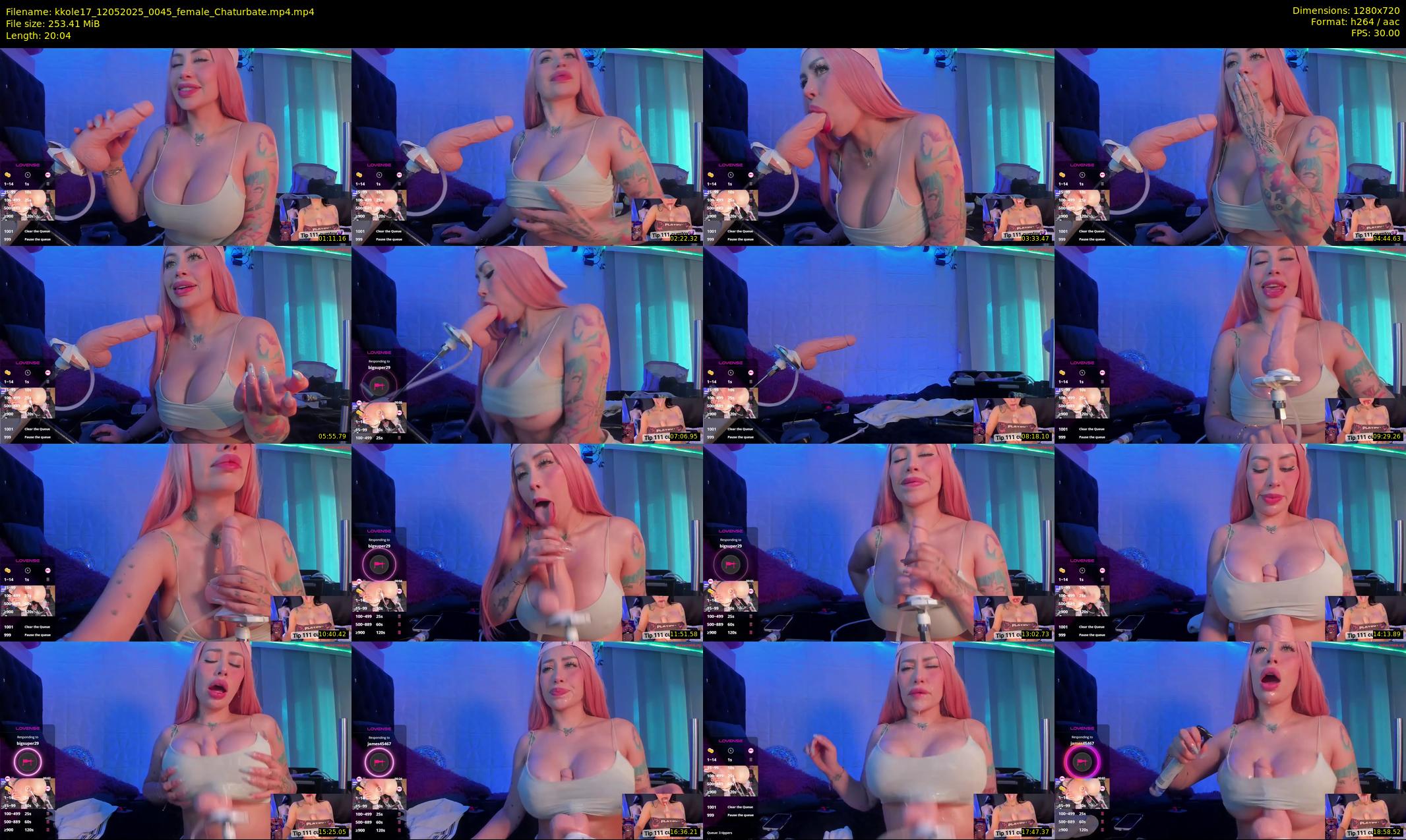 kkole17 — 21 minute Chaturbate female cam show recording, 720p, May 12, 2025