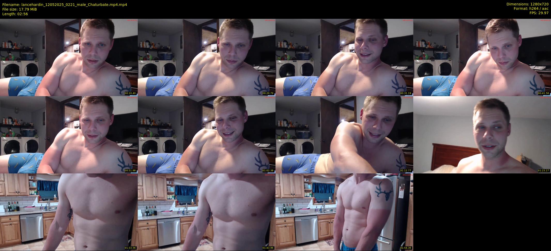 lancehardin — 3 minute Chaturbate male cam show recording, 720p, May 12, 2025