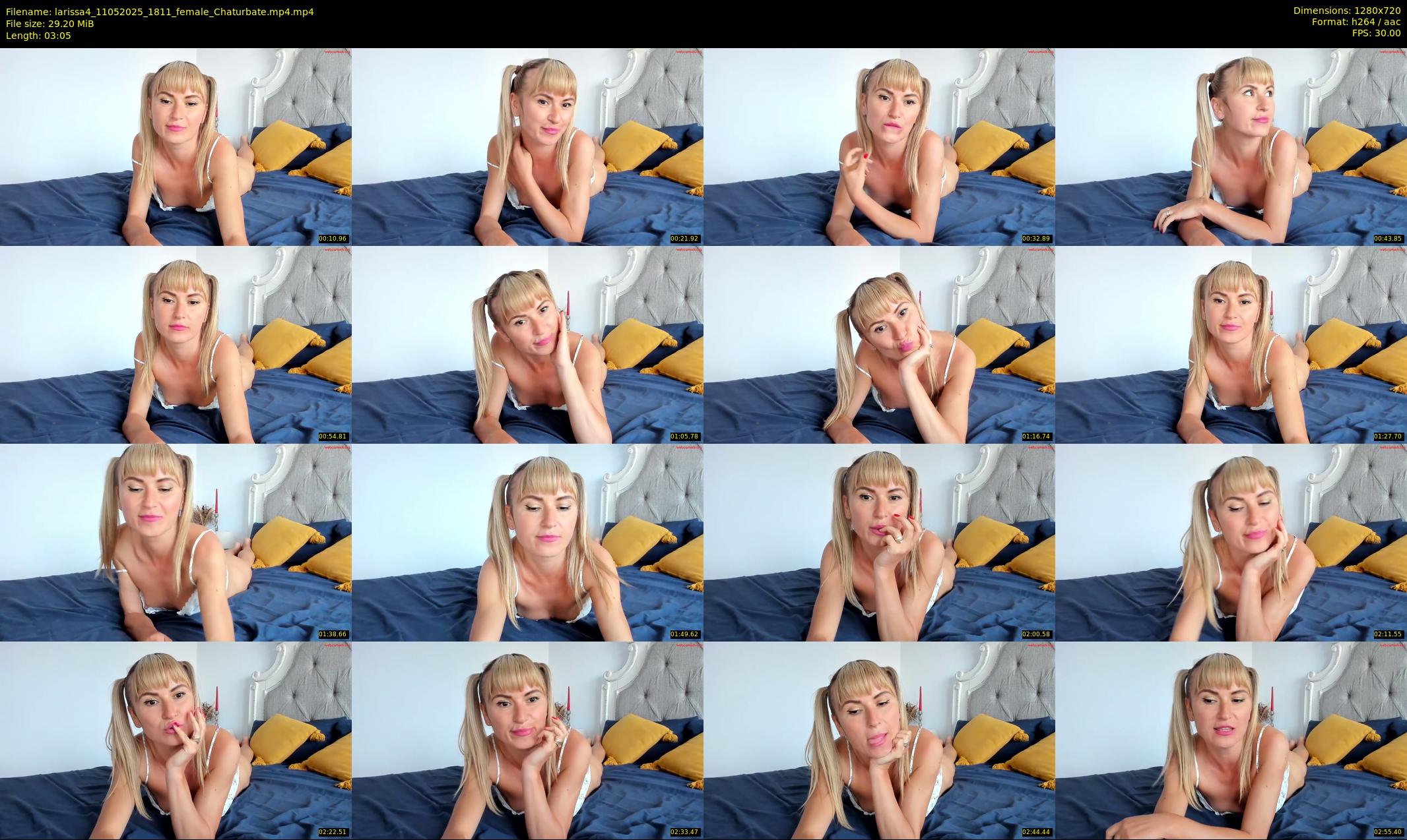 larissa4 — 4 minute Chaturbate female cam show recording, 720p, May 11, 2025