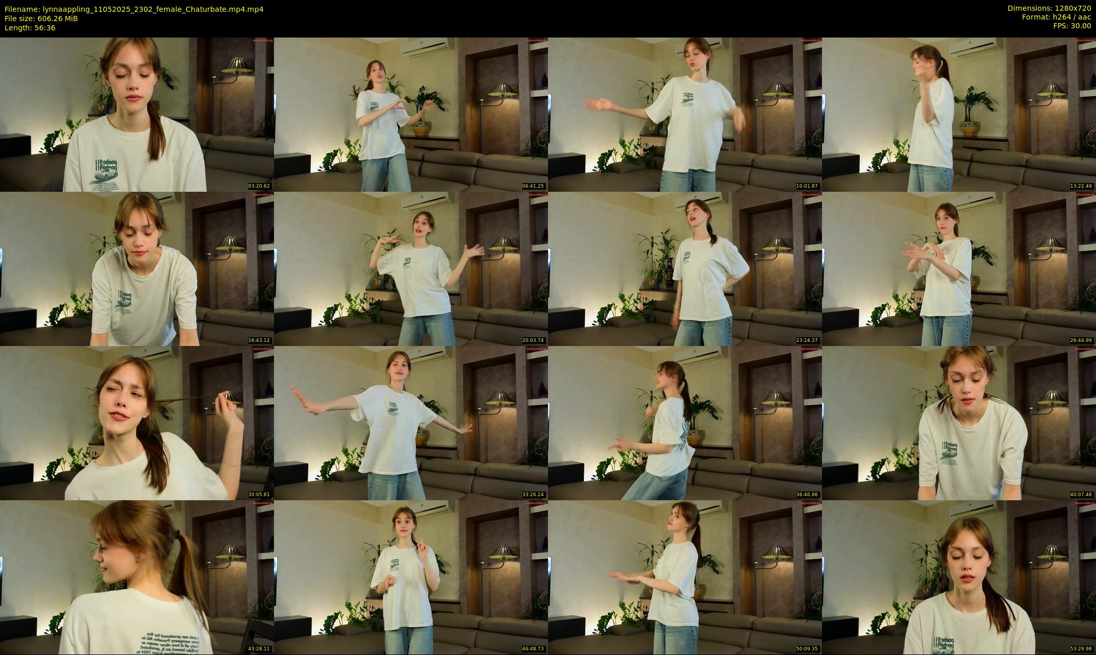 lynnaappling — 57 minute Chaturbate female cam show recording, 720p, May 11, 2025