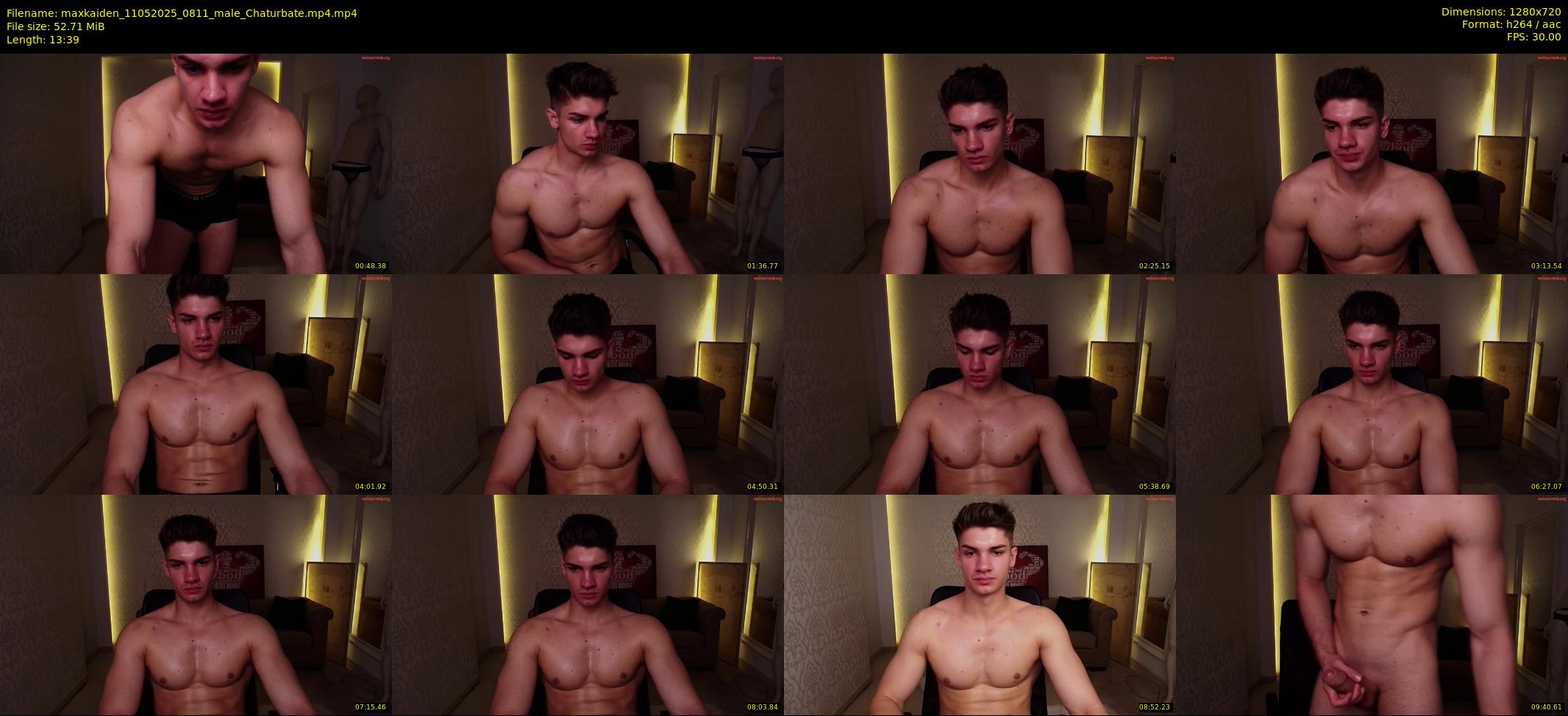 maxkaiden — 14 minute Chaturbate male cam show recording, 720p, May 11, 2025
