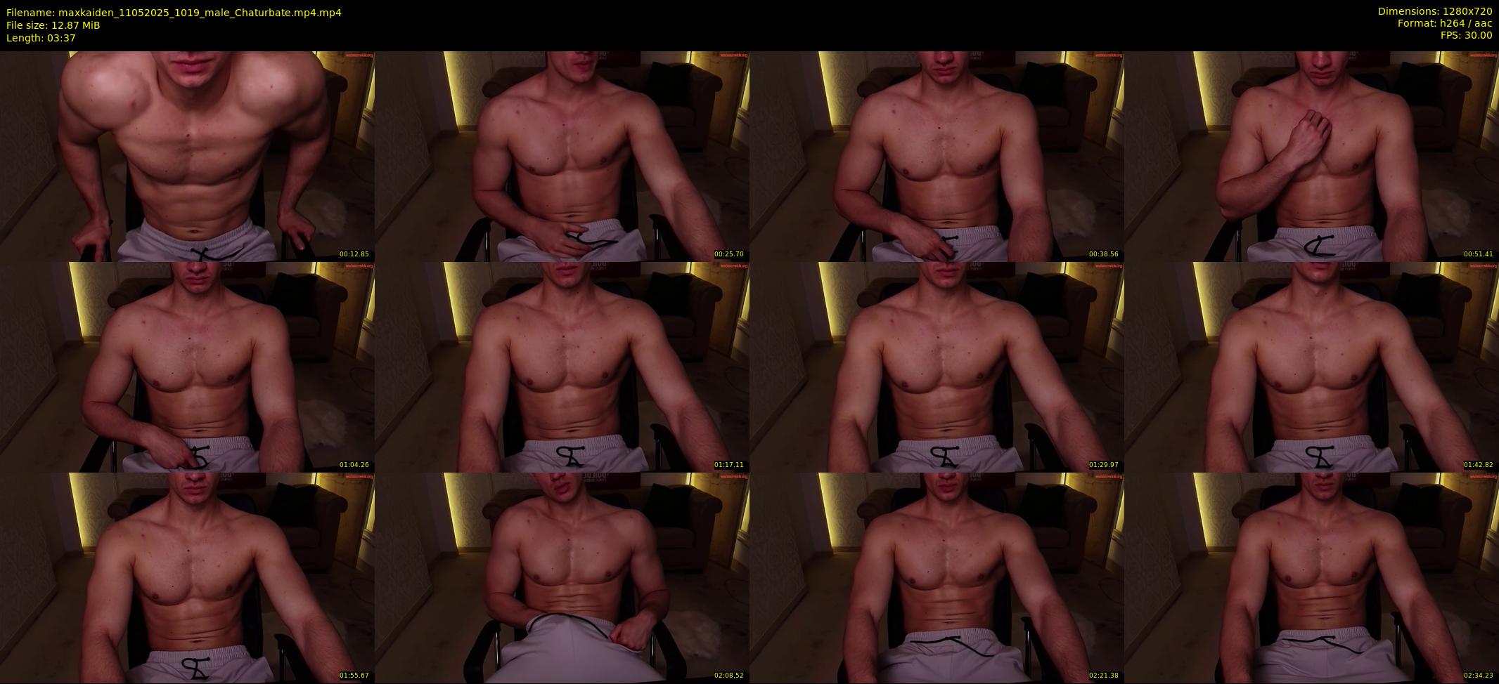 maxkaiden — 4 minute Chaturbate male cam show recording, 720p, May 11, 2025