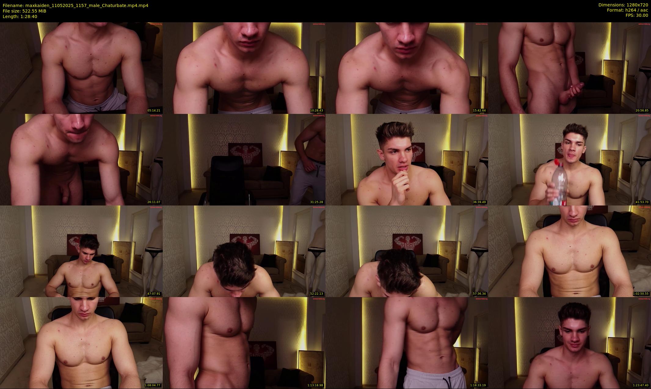 maxkaiden — 89 minute Chaturbate male cam show recording, 720p, May 11, 2025