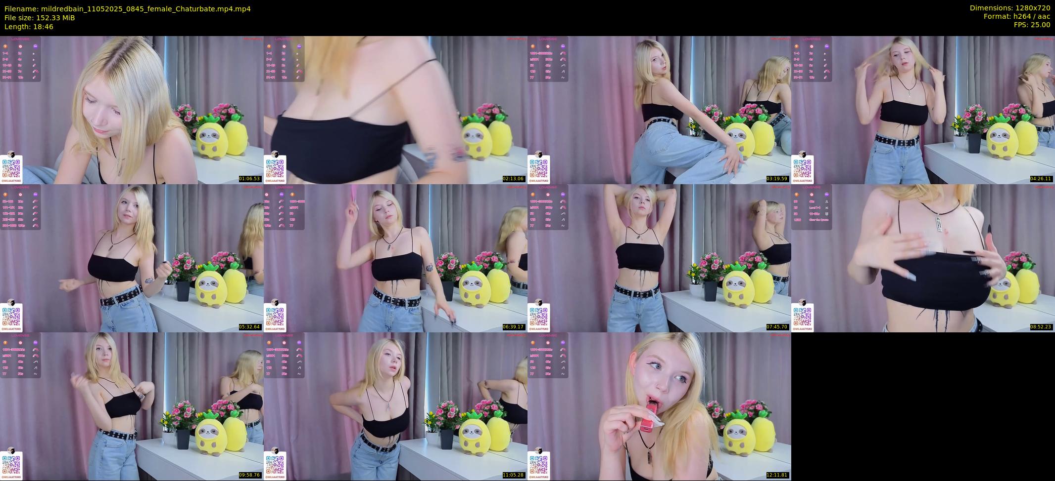 mildredbain — 19 minute Chaturbate female cam show recording, 720p, May 11, 2025