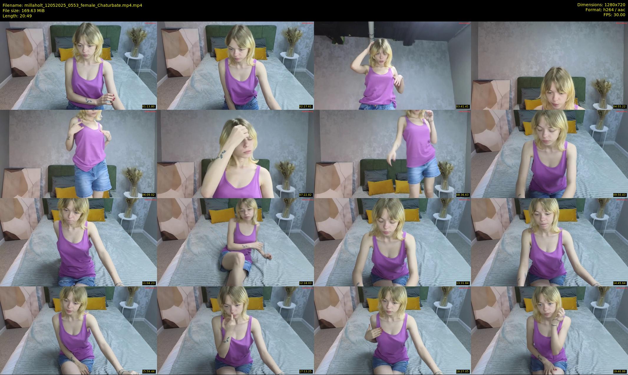 millaholt — 21 minute Chaturbate female cam show recording, 720p, May 12, 2025