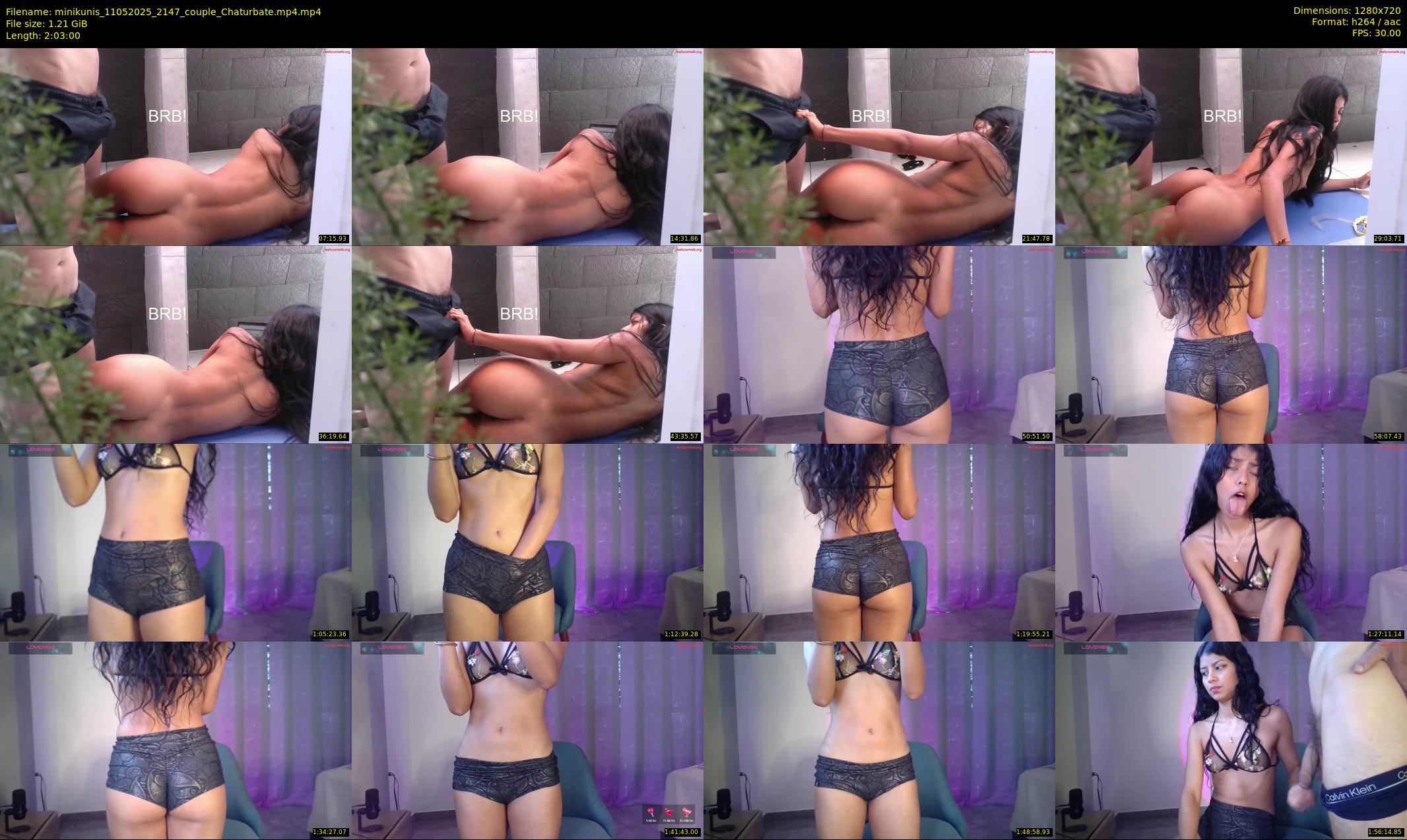 minikunis — 123 minute Chaturbate couple cam show recording, 720p, May 11, 2025