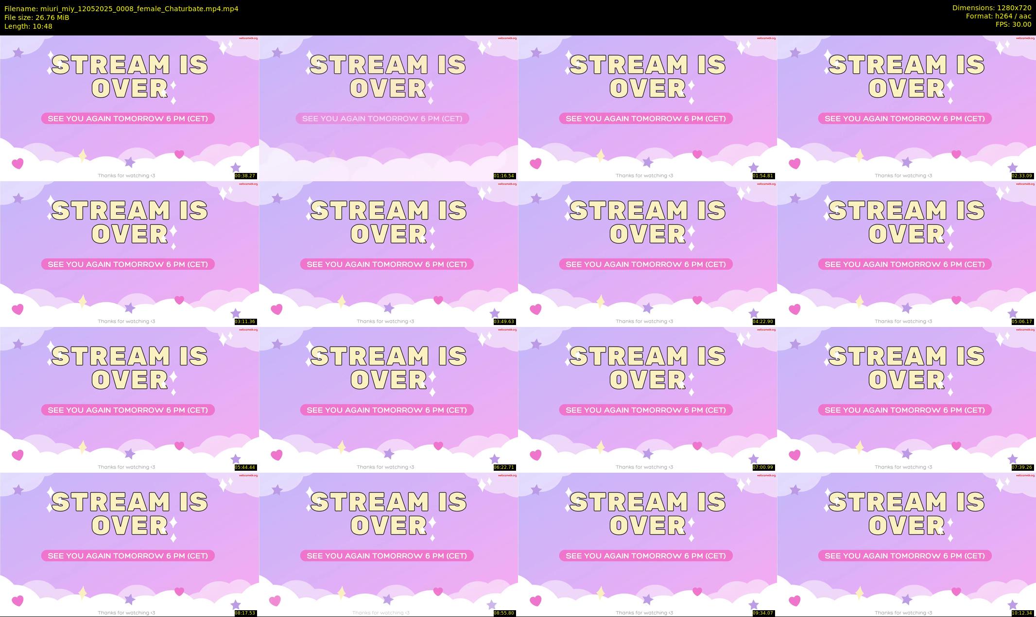miuri_miy — 11 minute Chaturbate female cam show recording, 720p, May 12, 2025