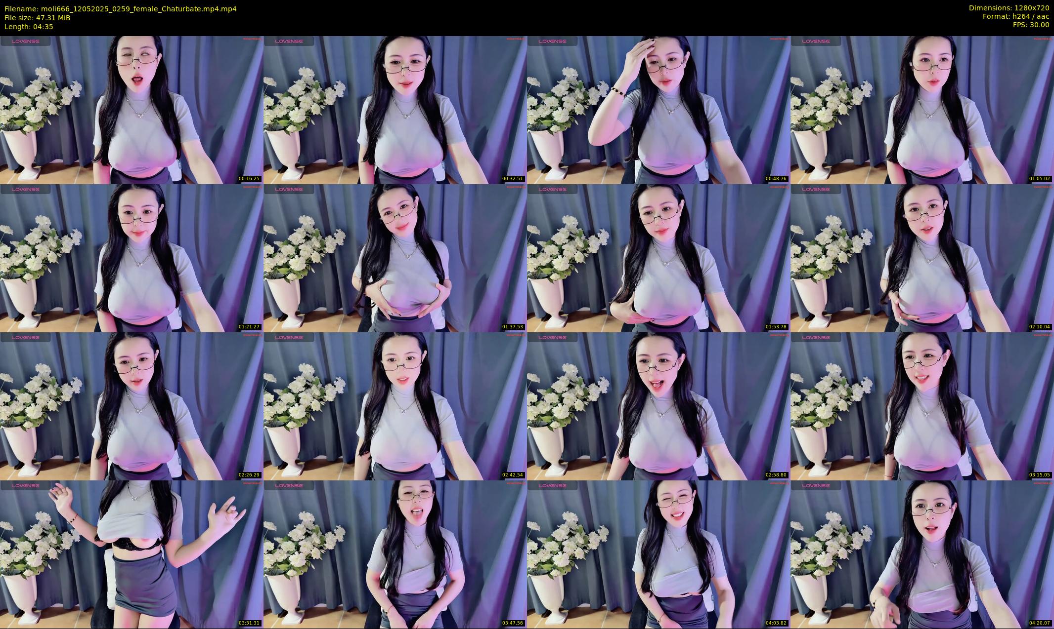 moli666 — 5 minute Chaturbate female cam show recording, 720p, May 12, 2025