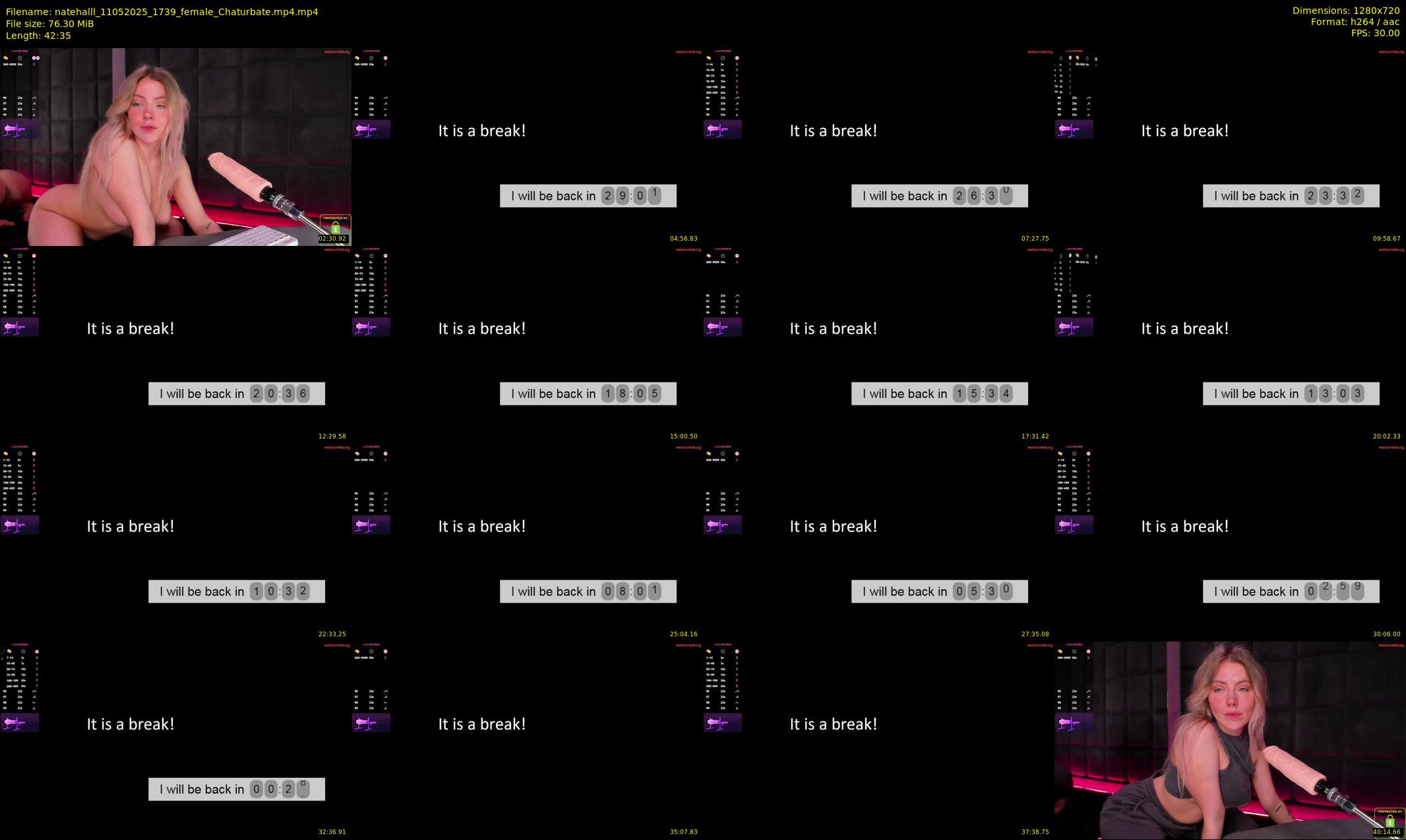 natehalll — 43 minute Chaturbate female cam show recording, 720p, May 11, 2025