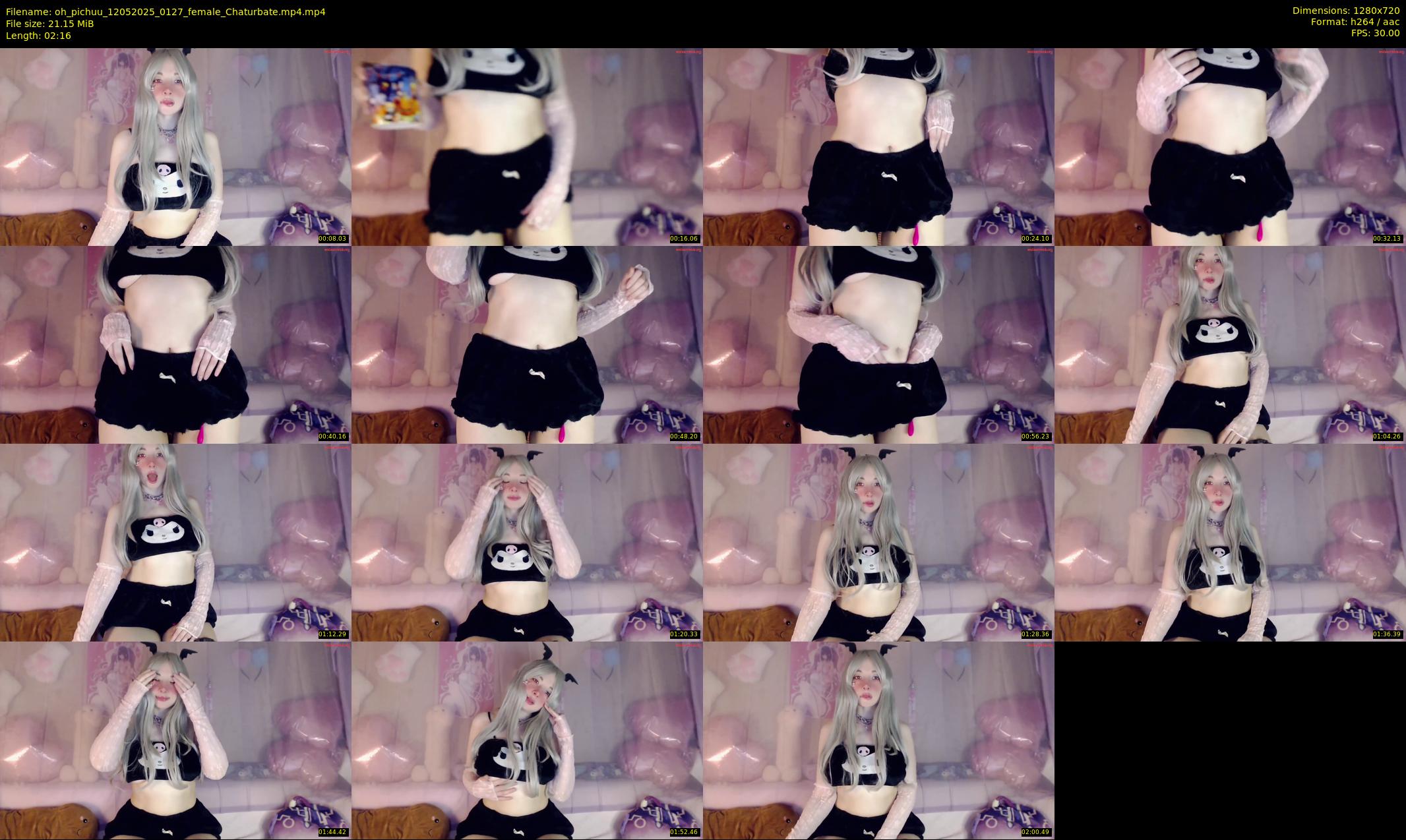 oh_pichuu — 3 minute Chaturbate female cam show recording, 720p, May 12, 2025