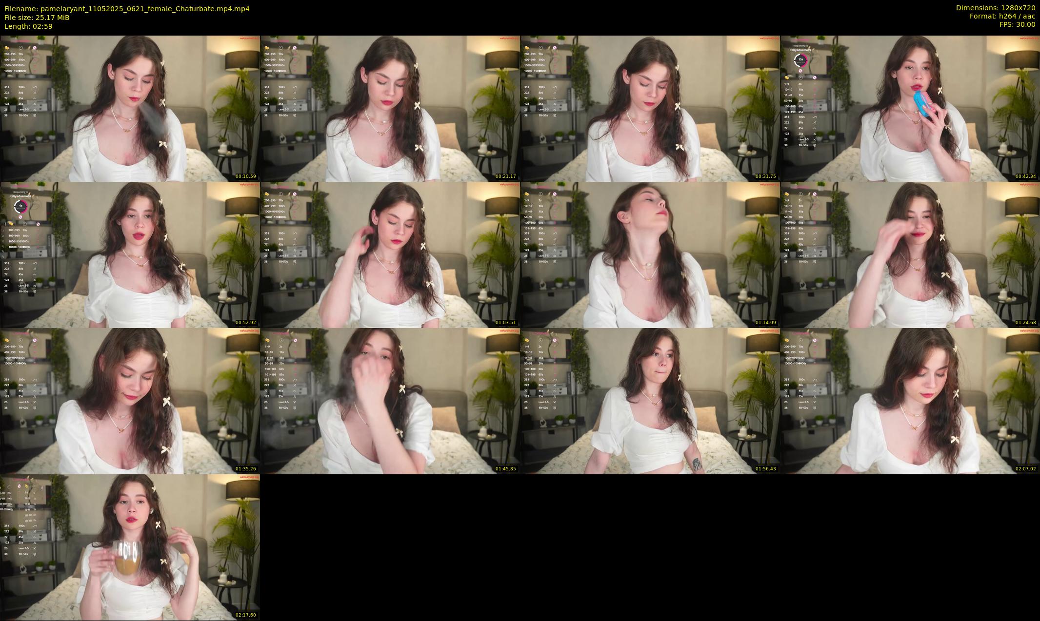 pamelaryant — 3 minute Chaturbate female cam show recording, 720p, May 11, 2025