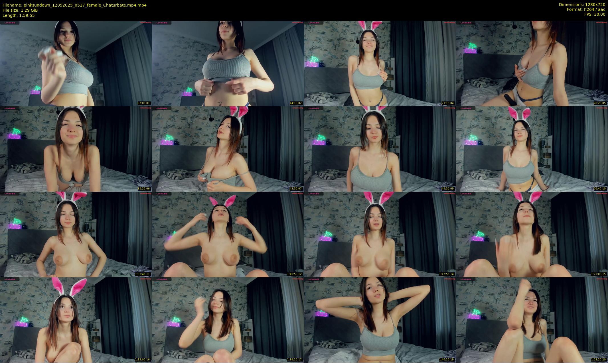 pinksundown — 120 minute Chaturbate female cam show recording, 720p, May 12, 2025