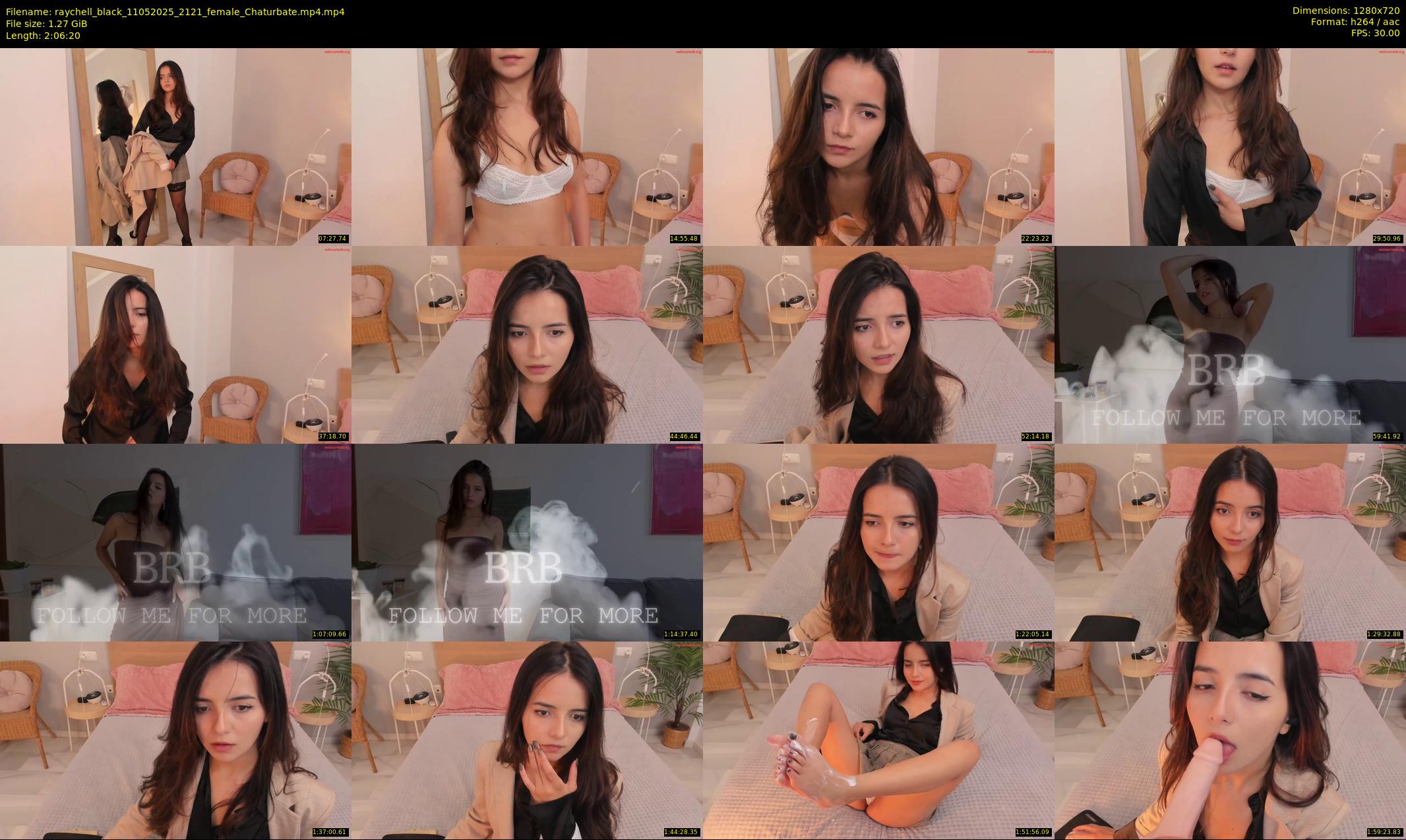 raychell_black — 127 minute Chaturbate female cam show recording, 720p, May 11, 2025