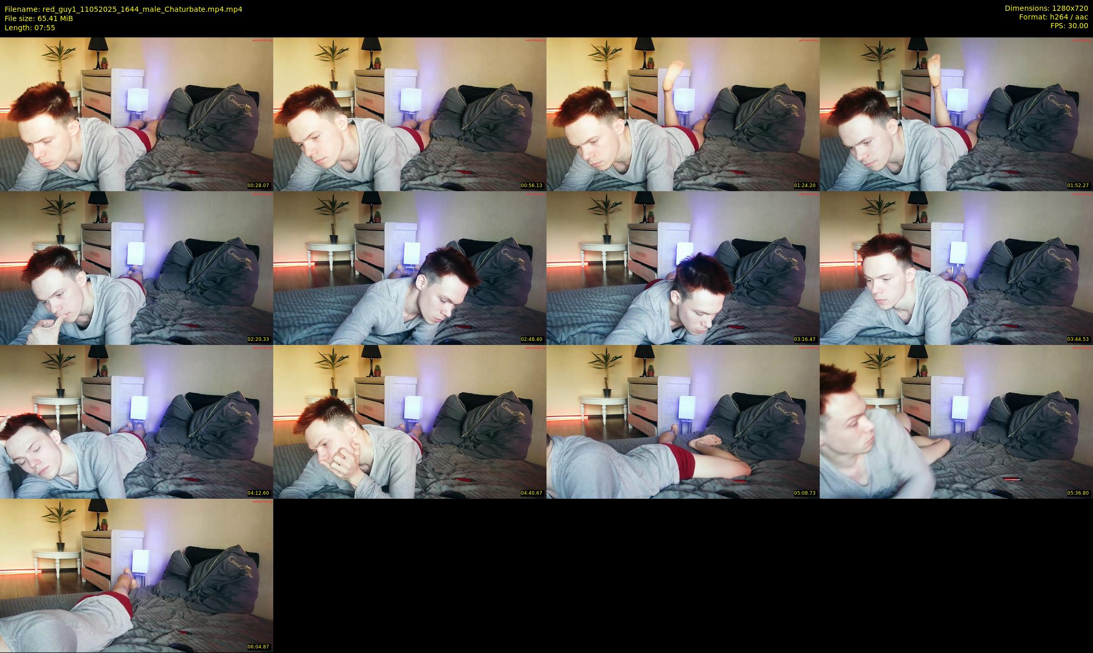 red_guy1 — 8 minute Chaturbate male cam show recording, 720p, May 11, 2025