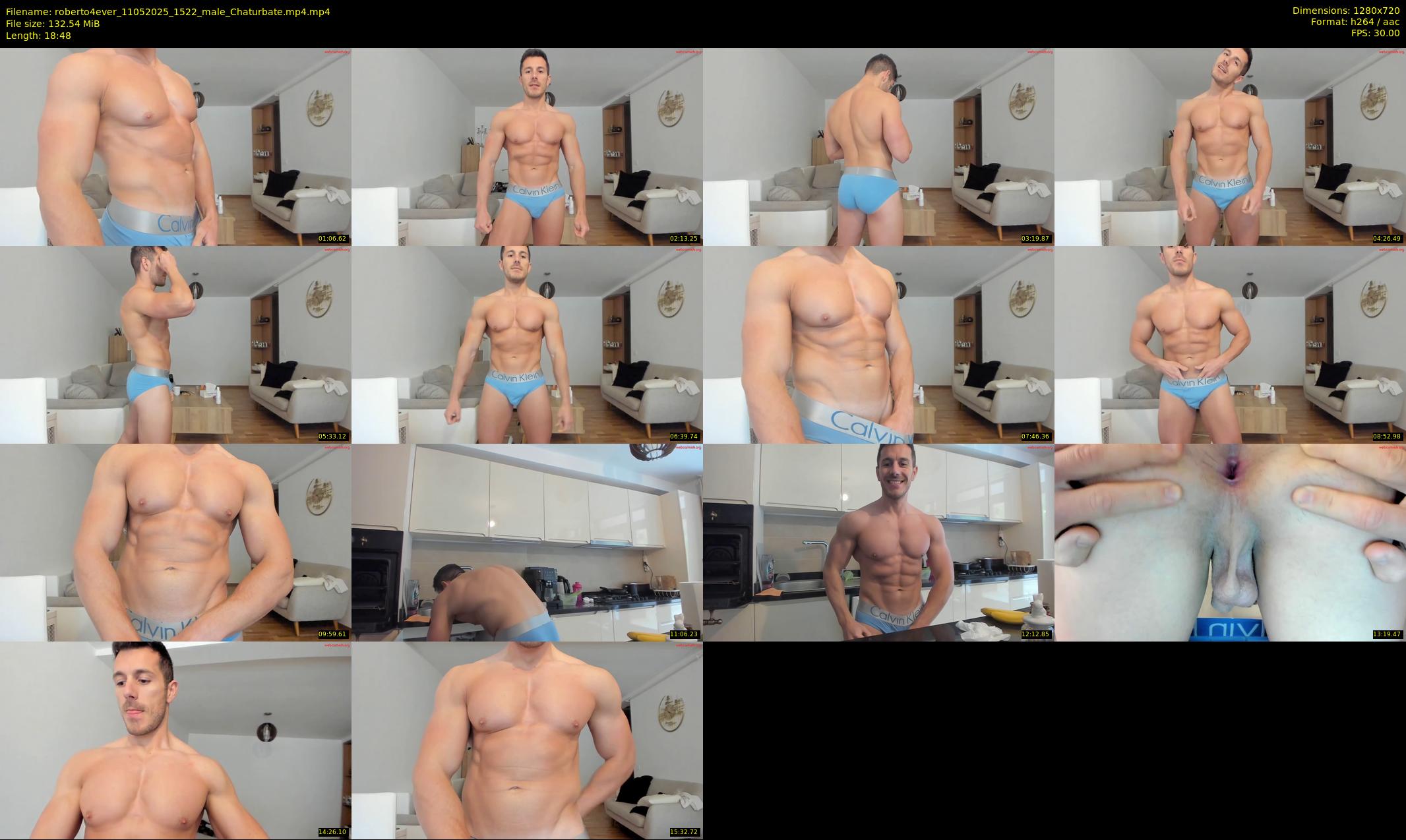 roberto4ever — 19 minute Chaturbate male cam show recording, 720p, May 11, 2025