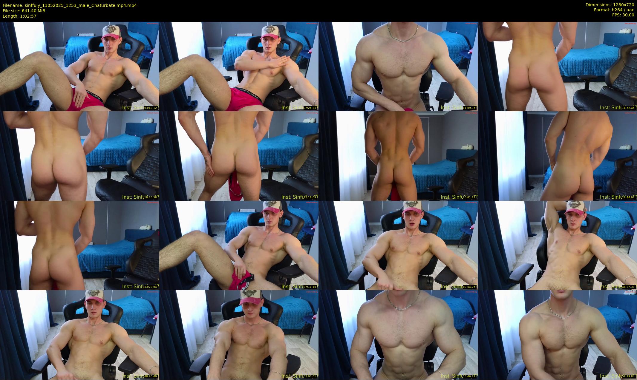sinffuly — 63 minute Chaturbate male cam show recording, 720p, May 11, 2025