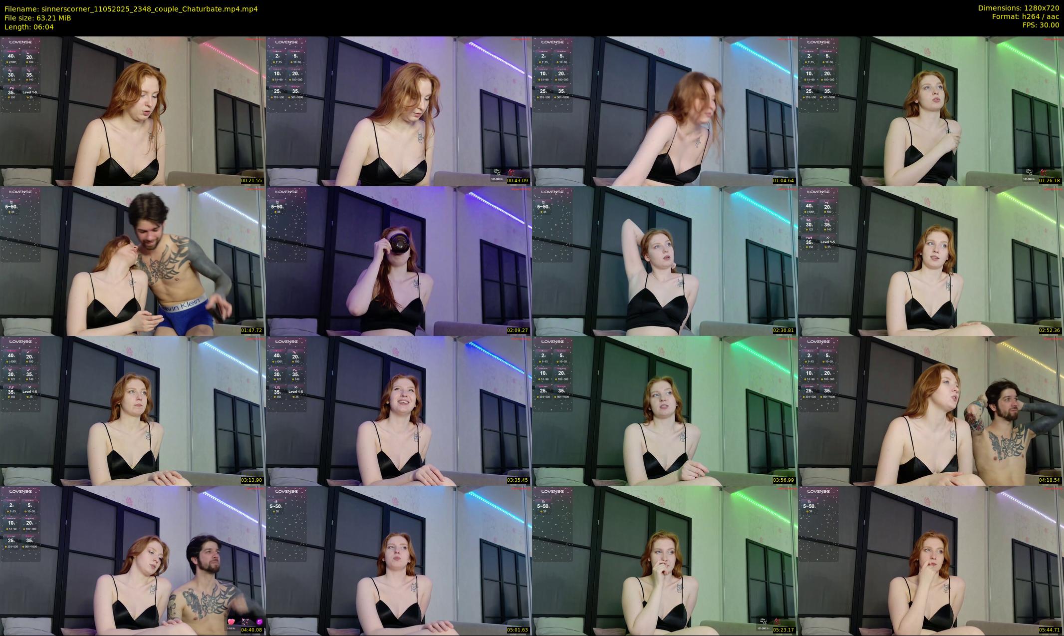 sinnerscorner — 7 minute Chaturbate couple cam show recording, 720p, May 11, 2025