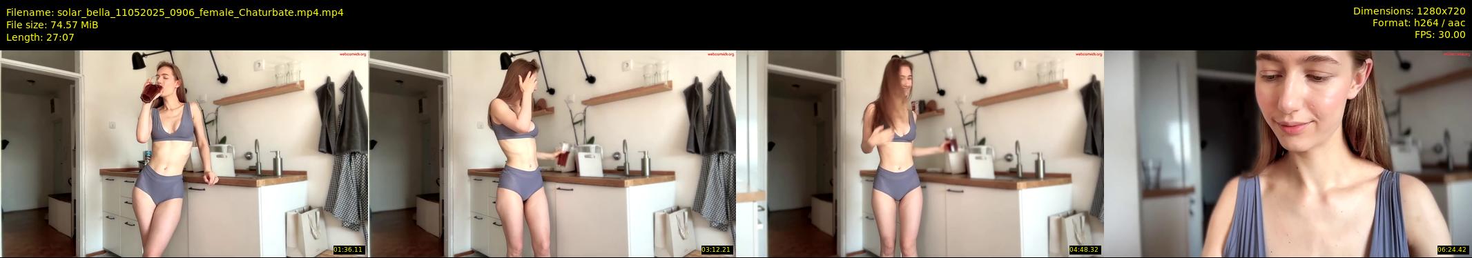 solar_bella — 28 minute Chaturbate female cam show recording, 720p, May 11, 2025