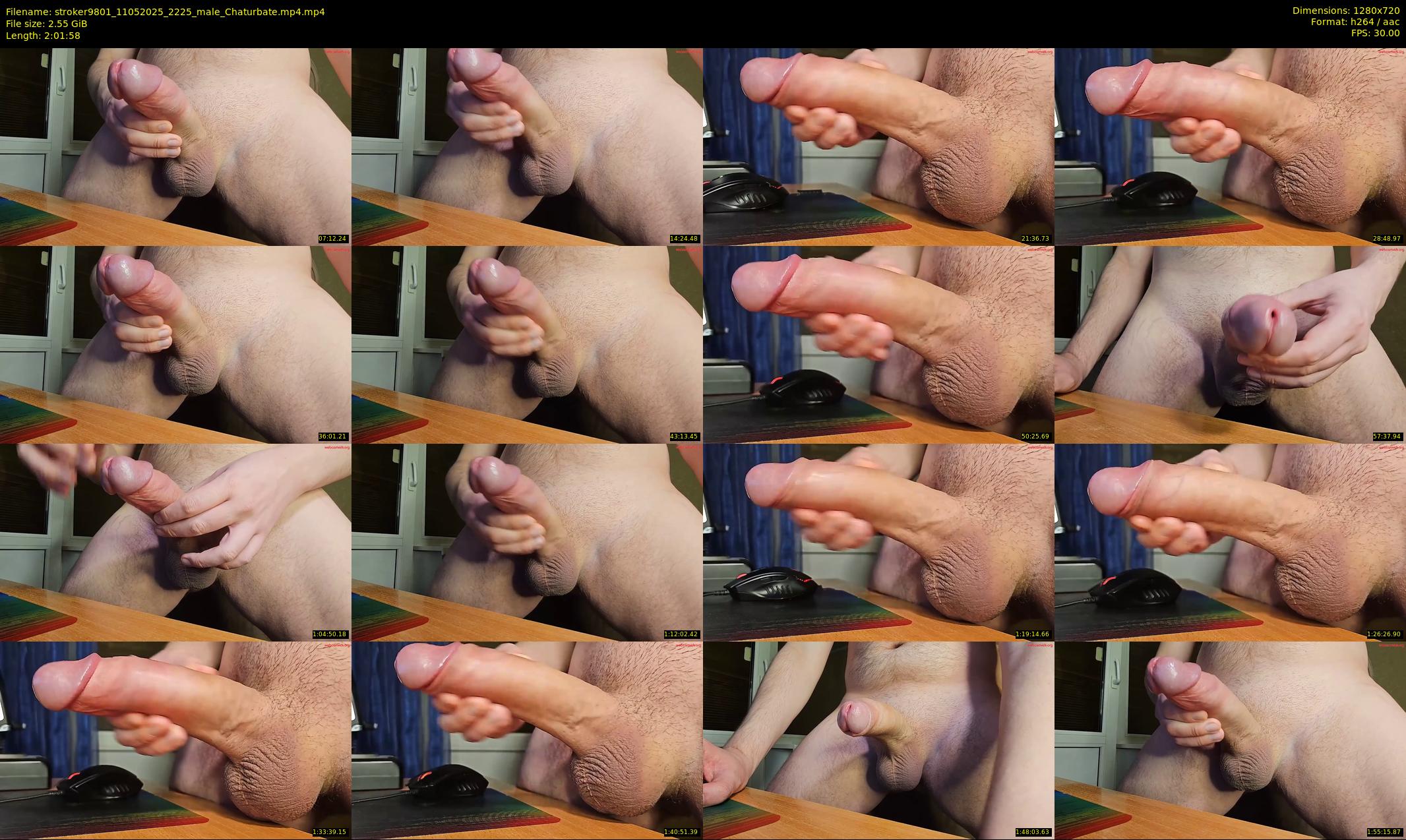 stroker9801 — 122 minute Chaturbate male cam show recording, 720p, May 11, 2025