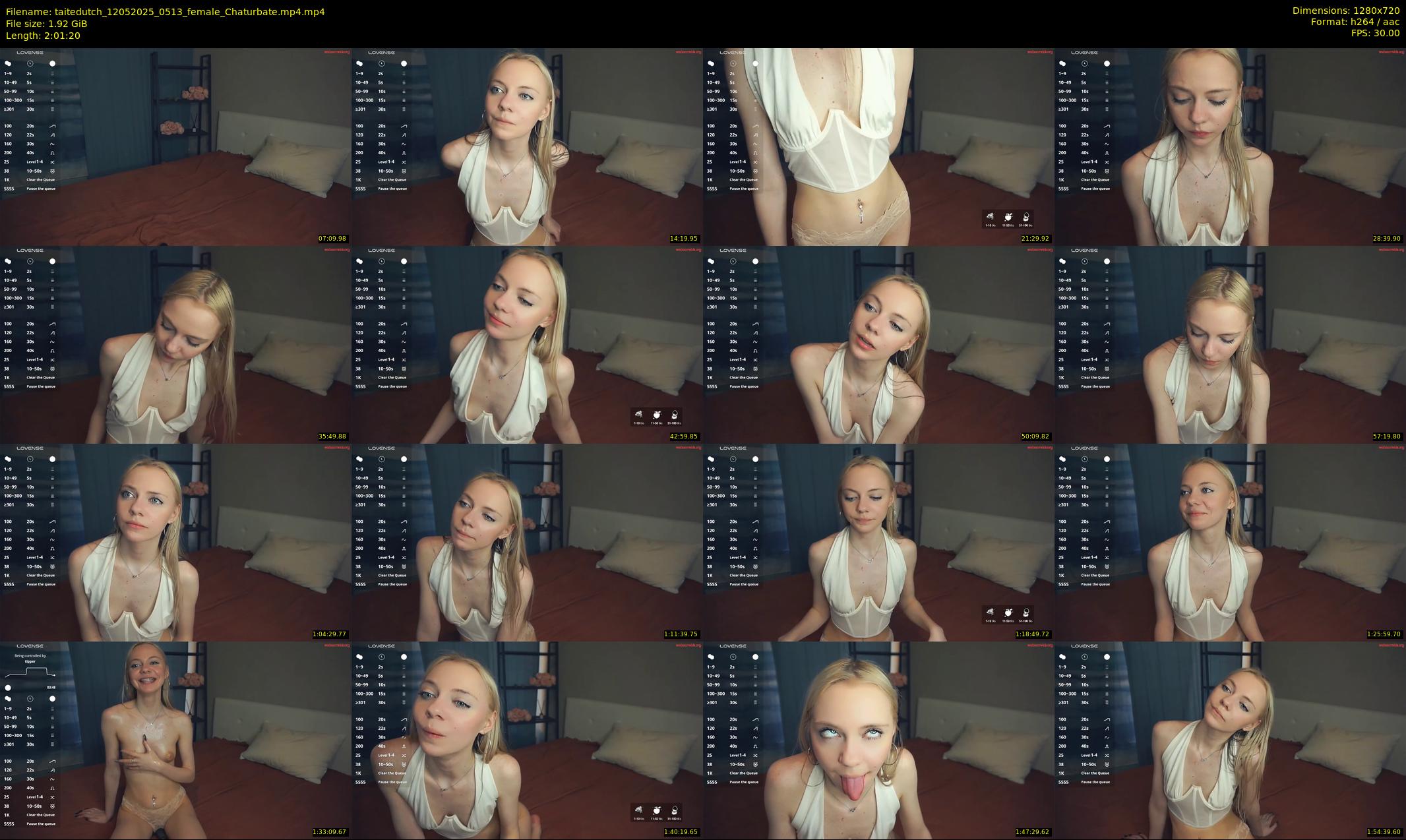 taitedutch — 122 minute Chaturbate female cam show recording, 720p, May 12, 2025
