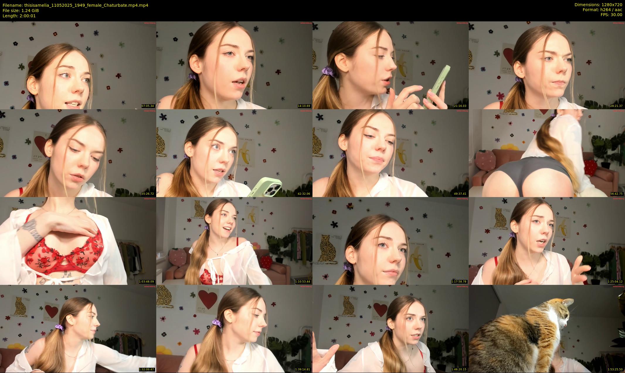 thisisamelia — 121 minute Chaturbate female cam show recording, 720p, May 11, 2025