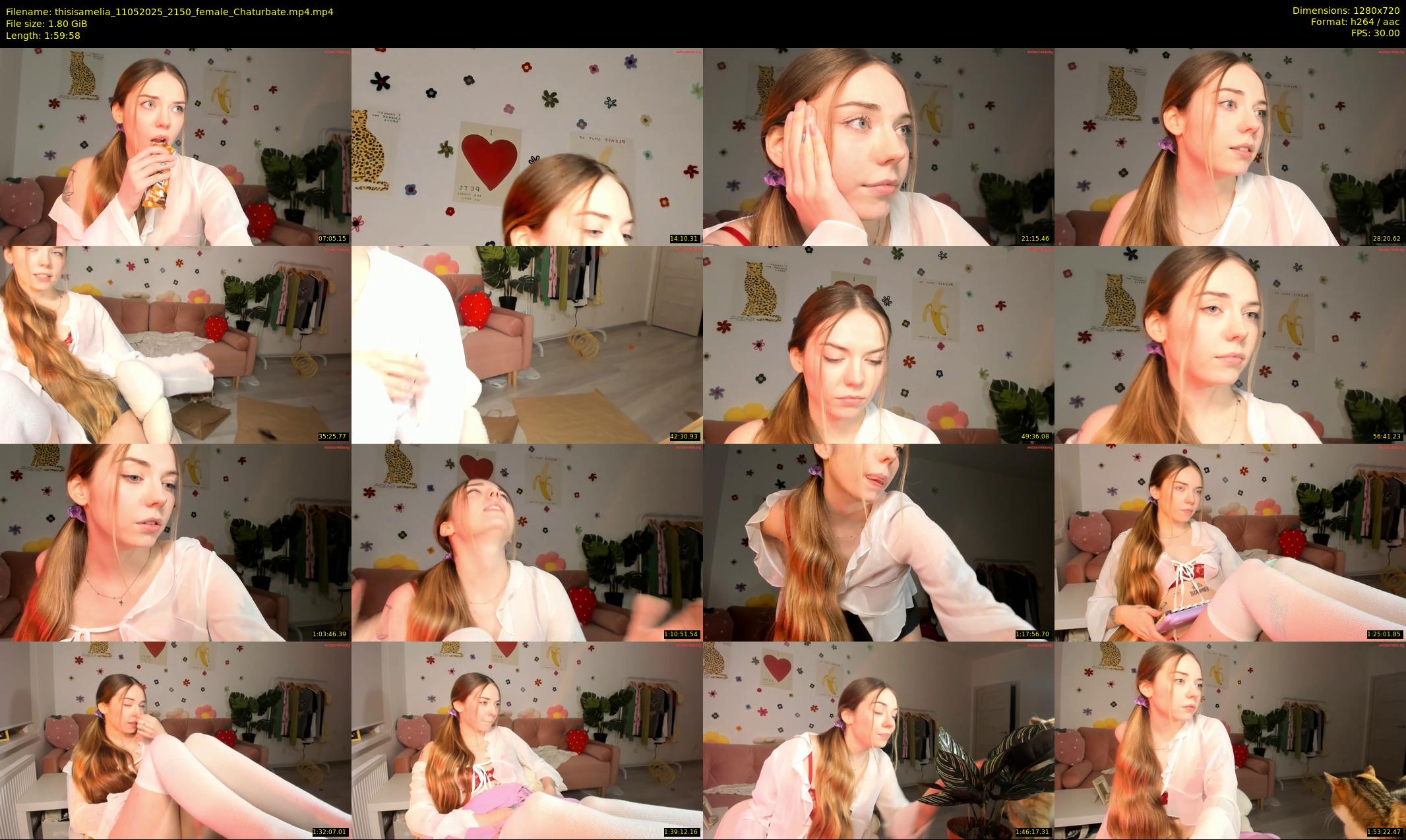 thisisamelia — 120 minute Chaturbate female cam show recording, 720p, May 11, 2025