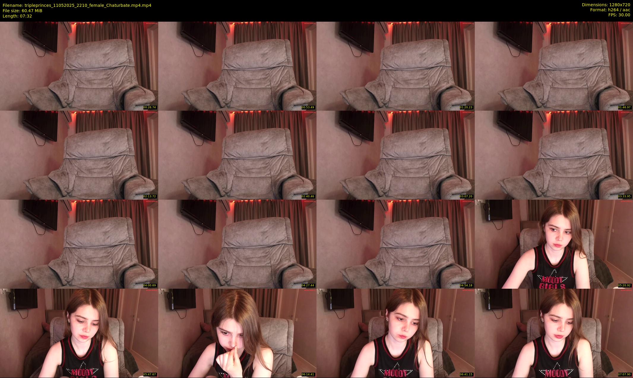 tripleprinces — 8 minute Chaturbate female cam show recording, 720p, May 11, 2025