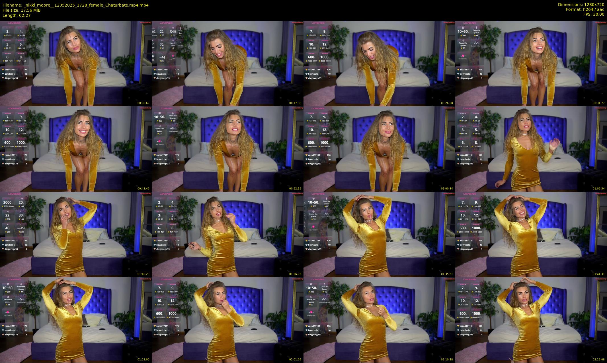 _nikki_moore_ — 3 minute Chaturbate female cam show recording, 720p, May 12, 2025
