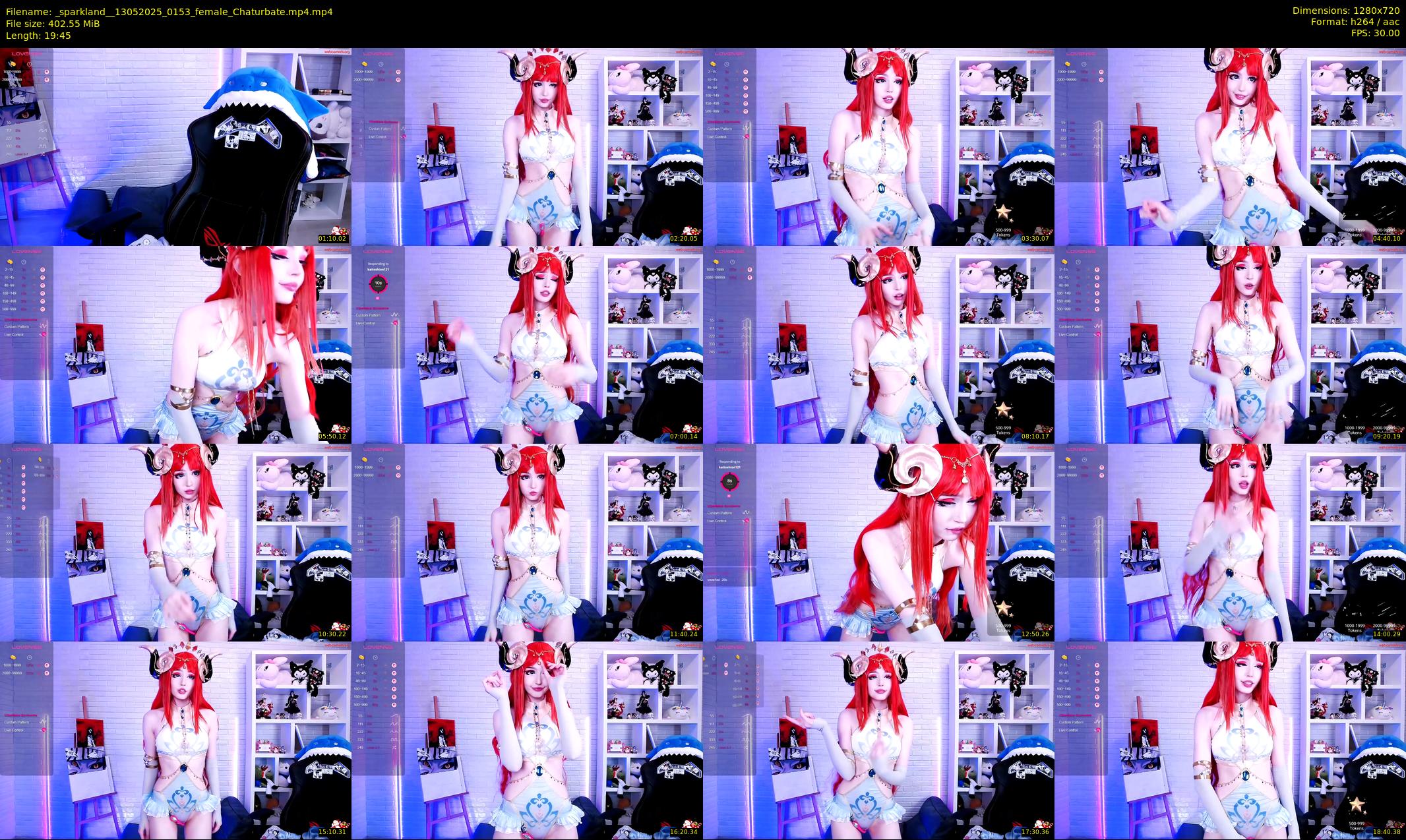 _sparkland_ — 20 minute Chaturbate female cam show recording, 720p, May 13, 2025
