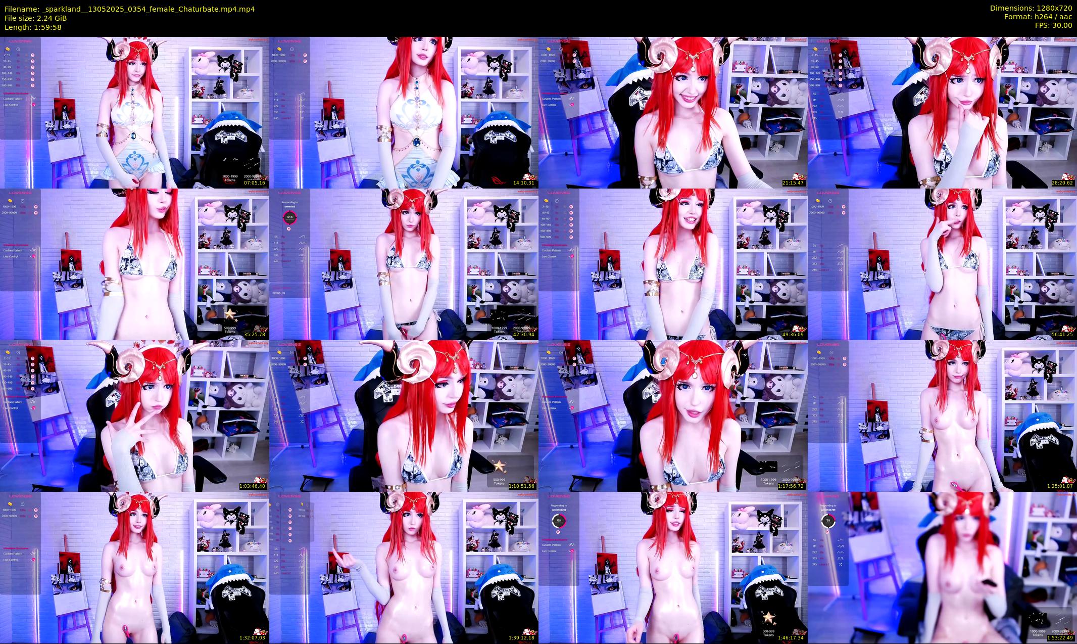 _sparkland_ — 120 minute Chaturbate female cam show recording, 720p, May 13, 2025