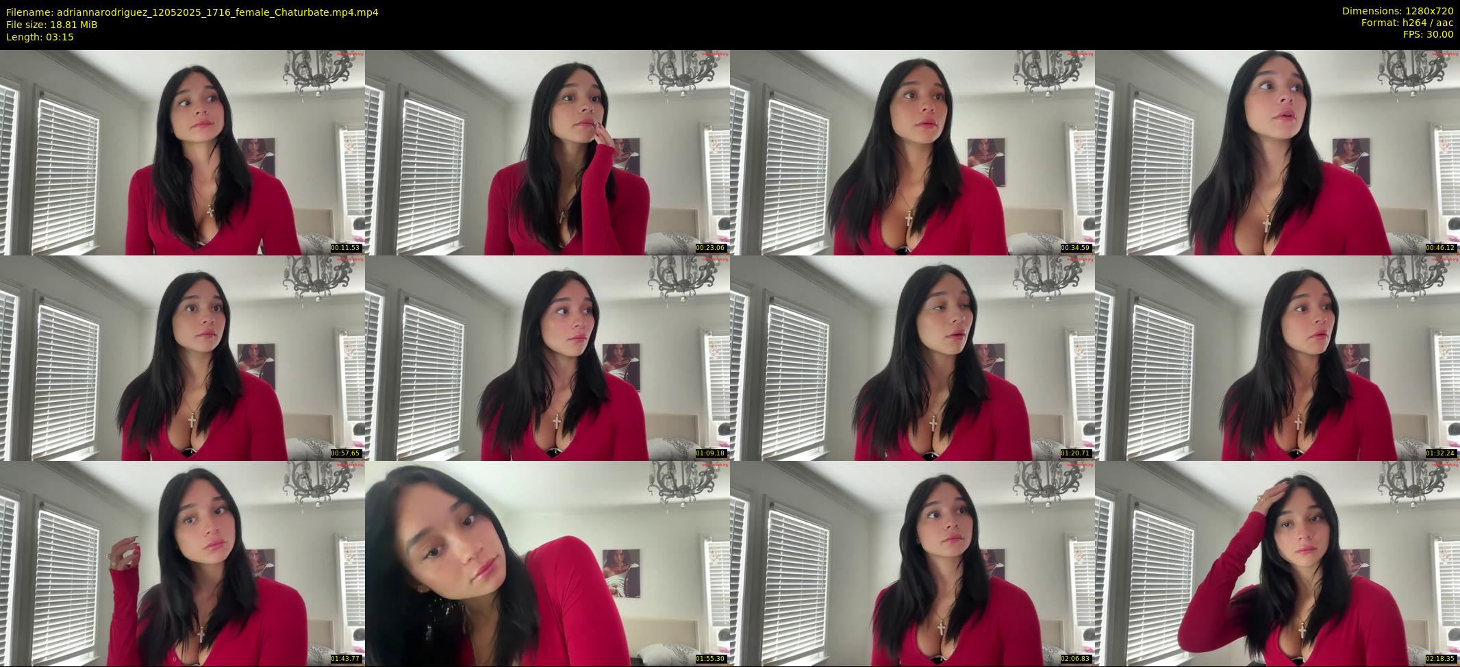 adriannarodriguez — 4 minute Chaturbate female cam show recording, 720p, May 12, 2025