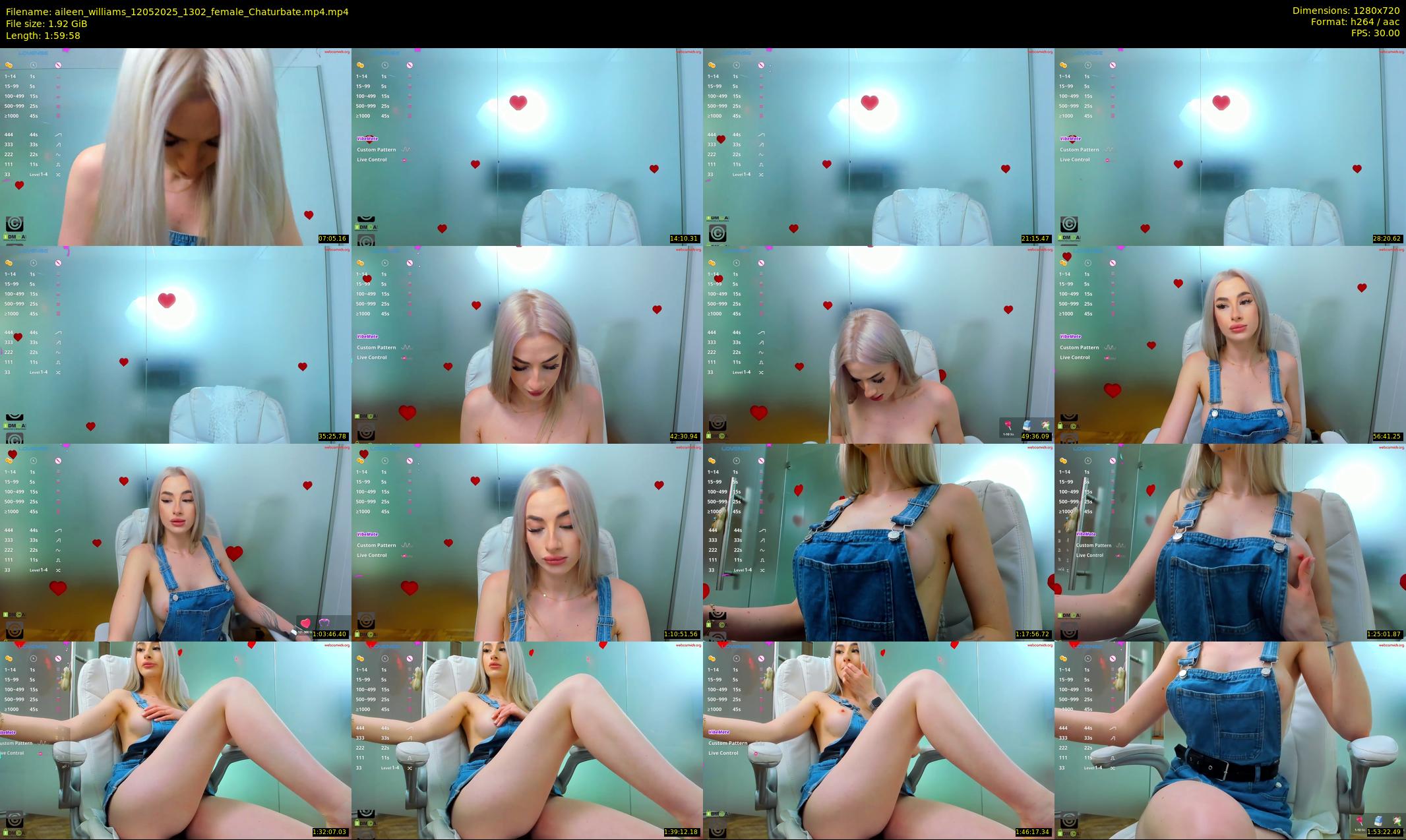 aileen_williams — 120 minute Chaturbate female cam show recording, 720p, May 12, 2025