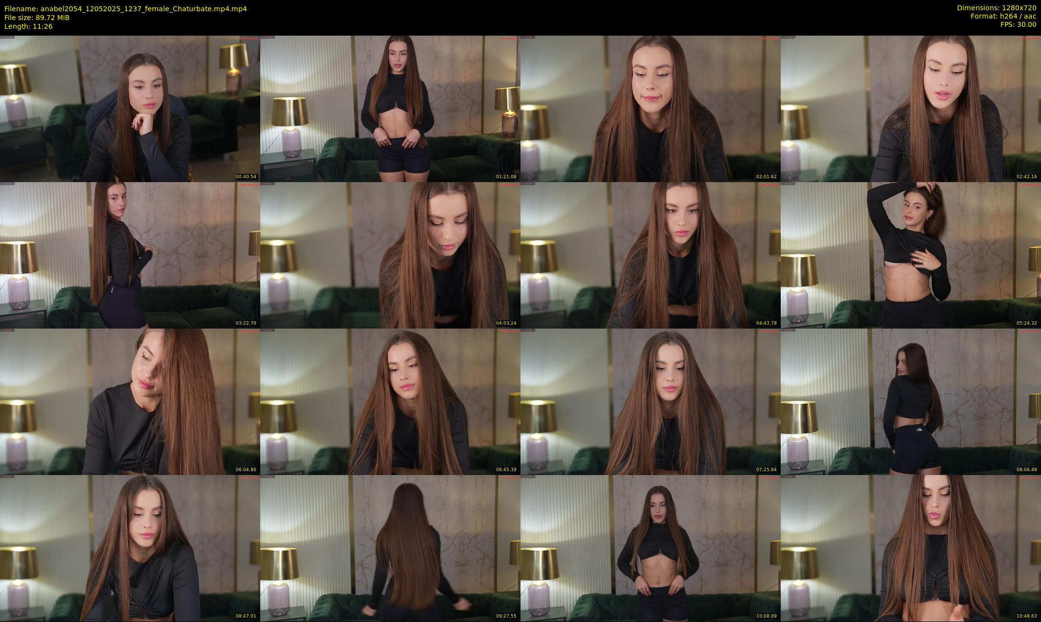 anabel2054 — 12 minute Chaturbate female cam show recording, 720p, May 12, 2025