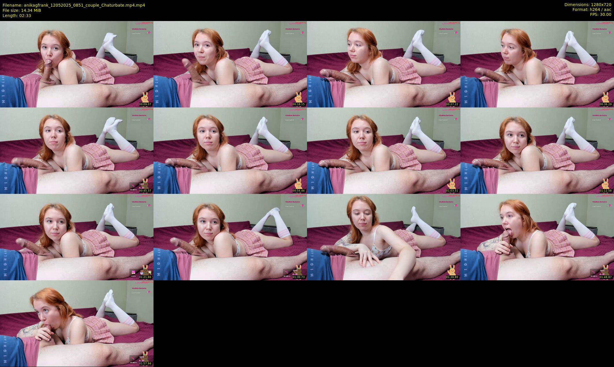 anikagfrank — 3 minute Chaturbate couple cam show recording, 720p, May 12, 2025