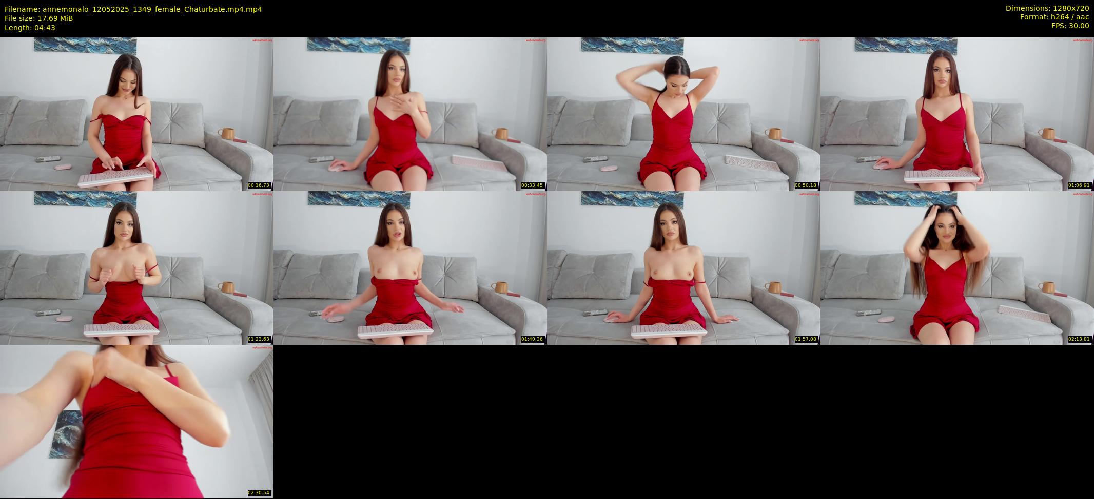 annemonalo — 5 minute Chaturbate female cam show recording, 720p, May 12, 2025