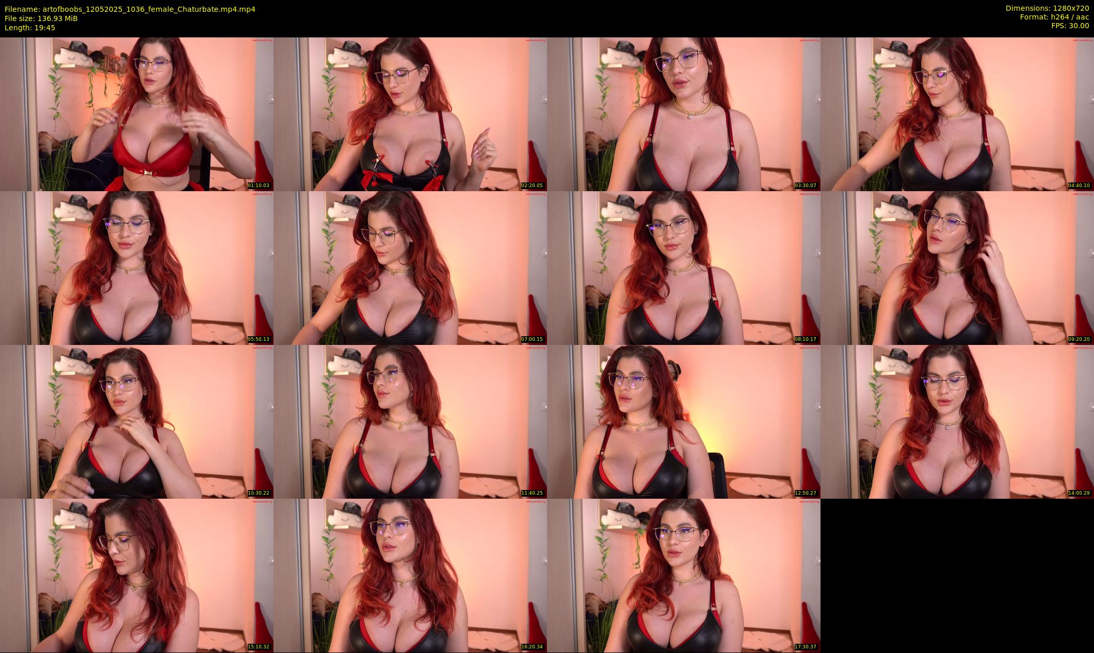 artofboobs — 20 minute Chaturbate female cam show recording, 720p, May 12, 2025