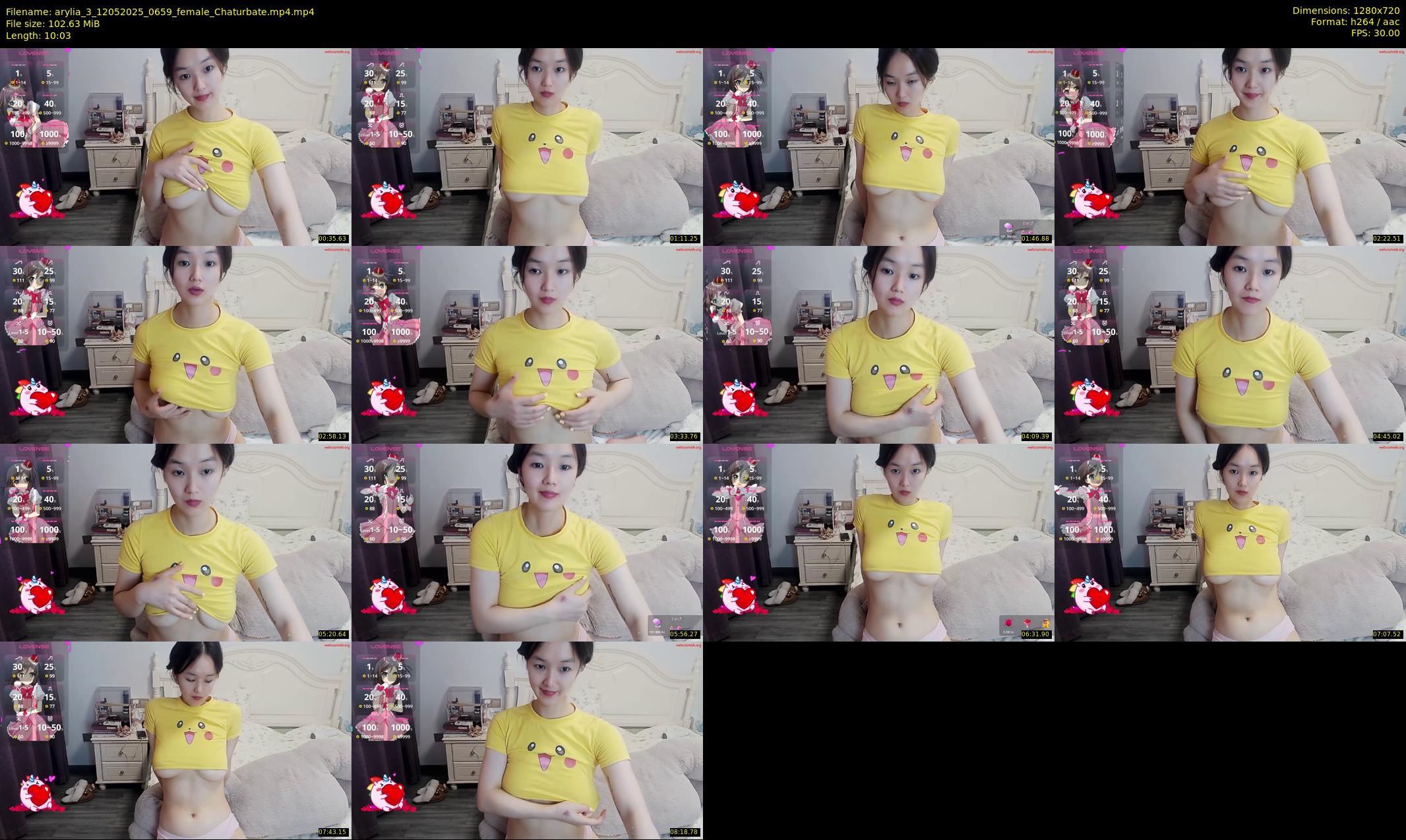 arylia_3 — 11 minute Chaturbate female cam show recording, 720p, May 12, 2025