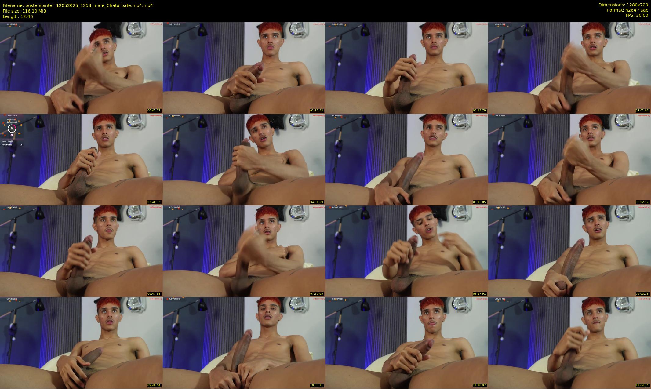 busterspinter — 13 minute Chaturbate male cam show recording, 720p, May 12, 2025