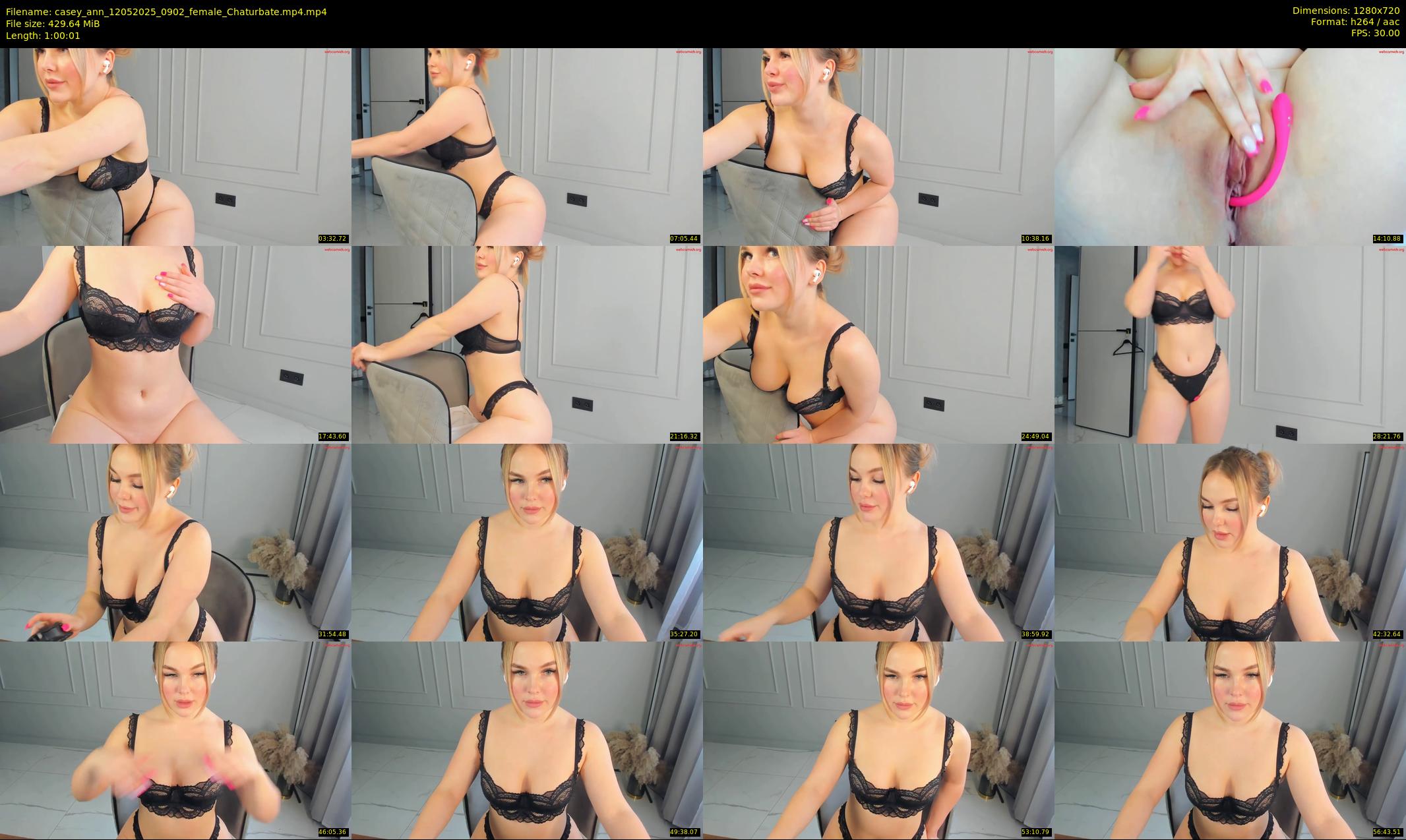 casey_ann — 61 minute Chaturbate female cam show recording, 720p, May 12, 2025
