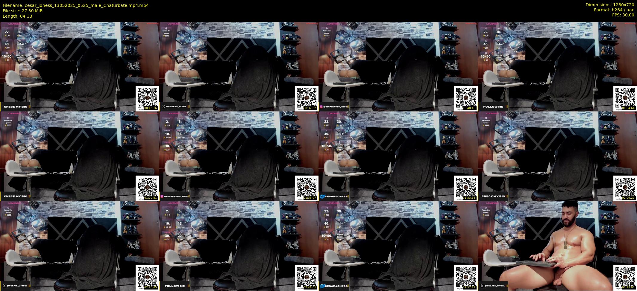 cesar_joness — 5 minute Chaturbate male cam show recording, 720p, May 13, 2025