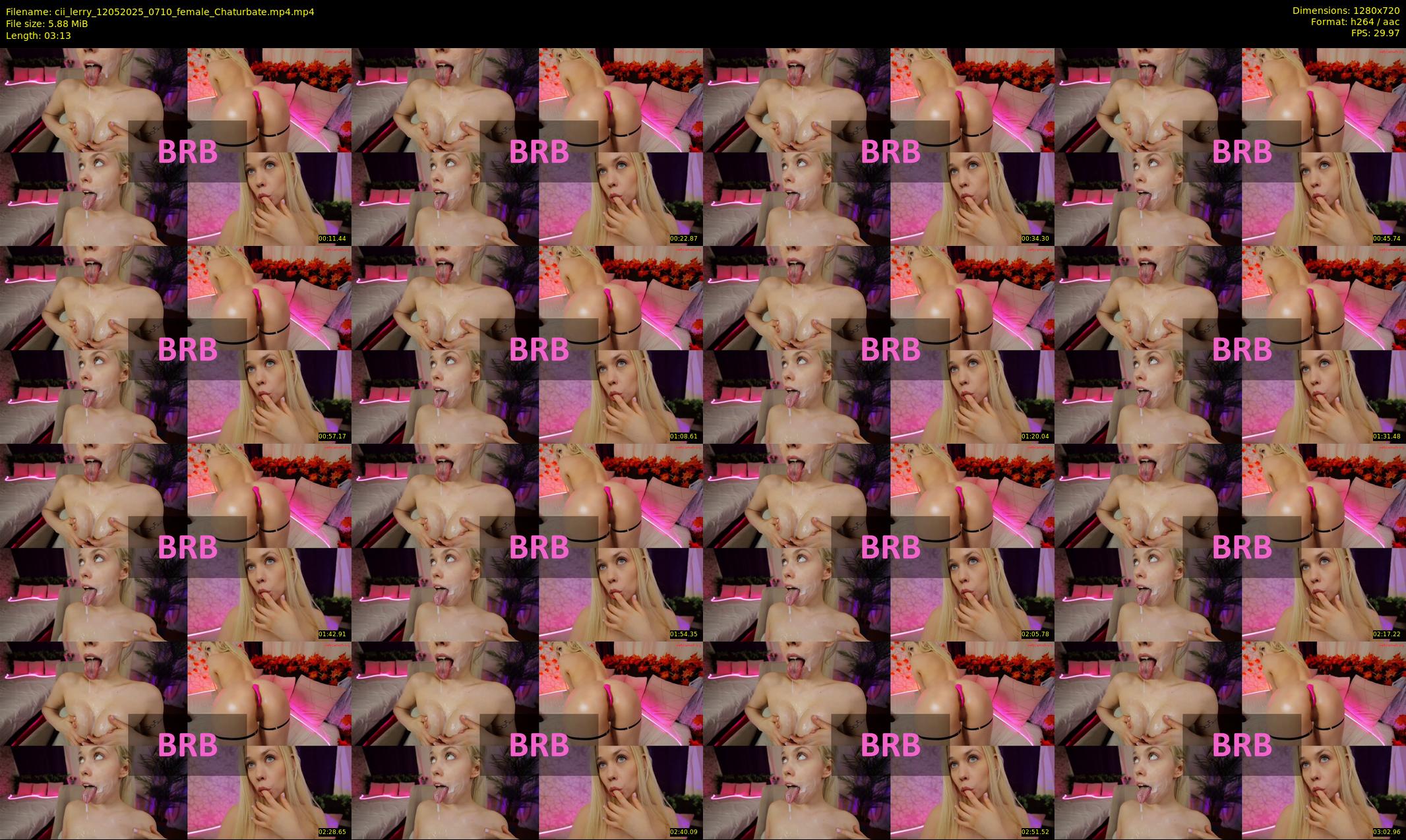 cii_lerry — 4 minute Chaturbate female cam show recording, 720p, May 12, 2025