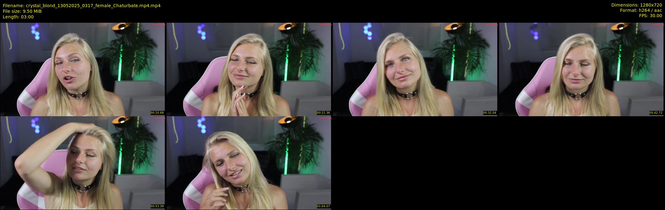 crystal_blond — 3 minute Chaturbate female cam show recording, 720p, May 13, 2025