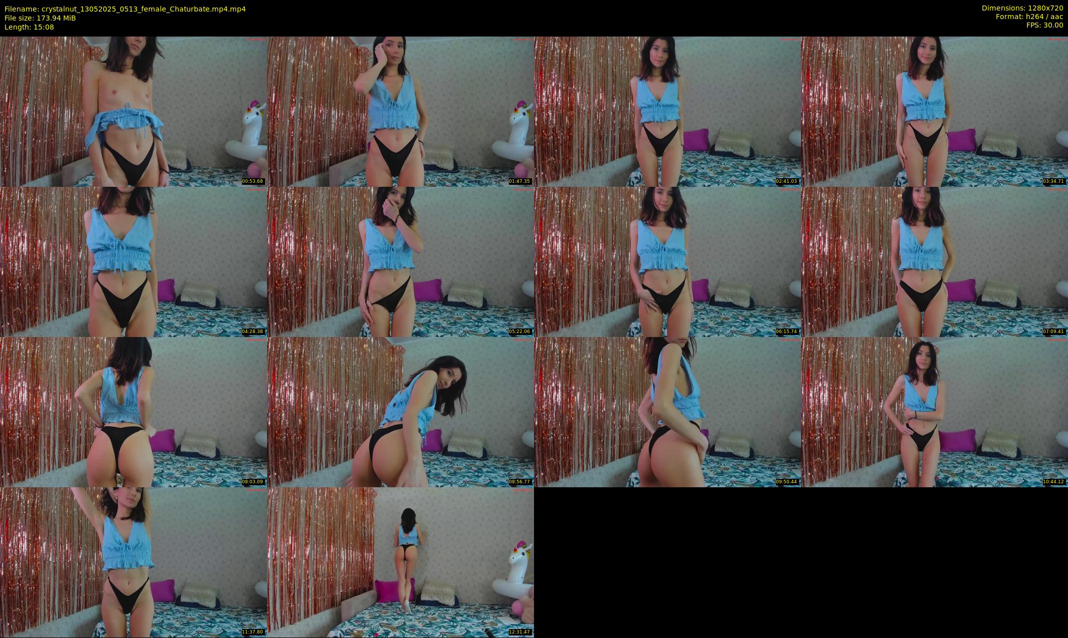 crystalnut — 16 minute Chaturbate female cam show recording, 720p, May 13, 2025