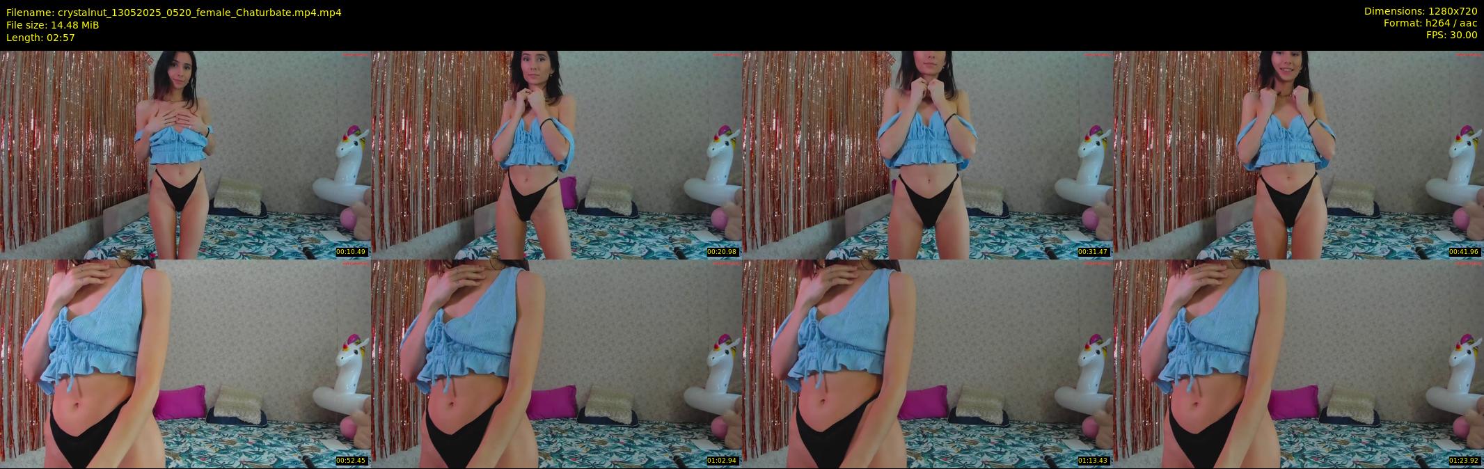 crystalnut — 3 minute Chaturbate female cam show recording, 720p, May 13, 2025